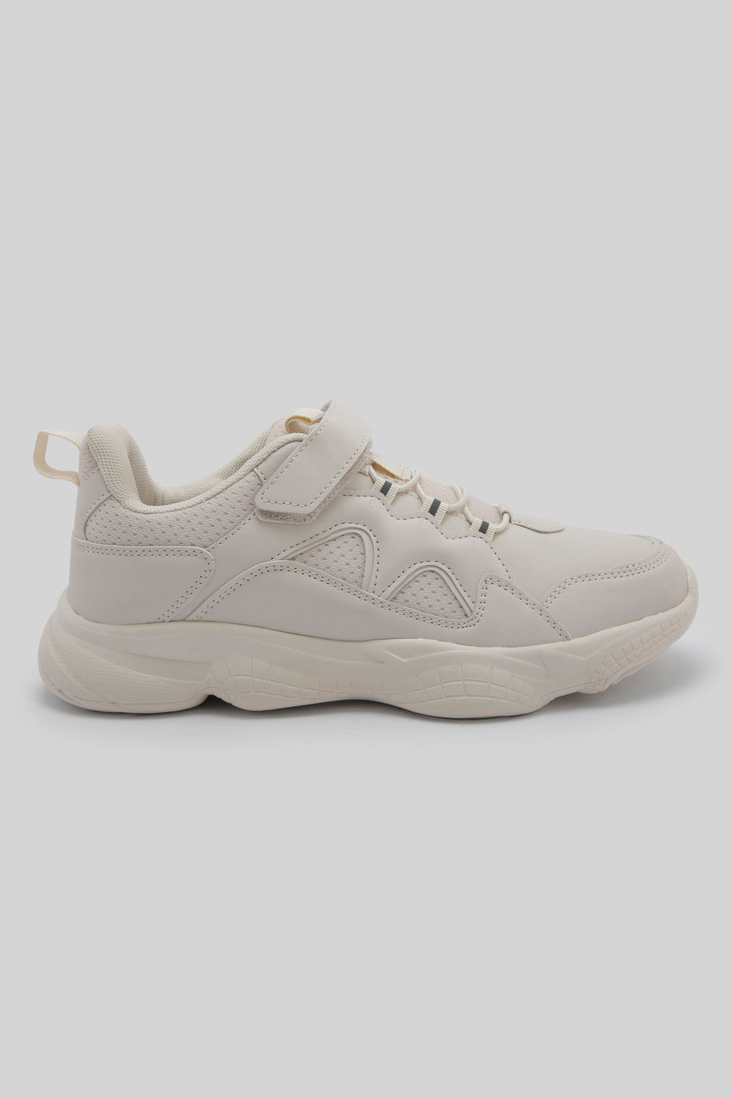 Redtag-Beige-Velcro-Sneaker-Category:Trainers,-Colour:Beige,-Deals:New-In,-Filter:Women's-Footwear,-New-In-Women-FOO,-Non-Sale,-Section:Women,-W22B,-Women-Trainers-Women's-