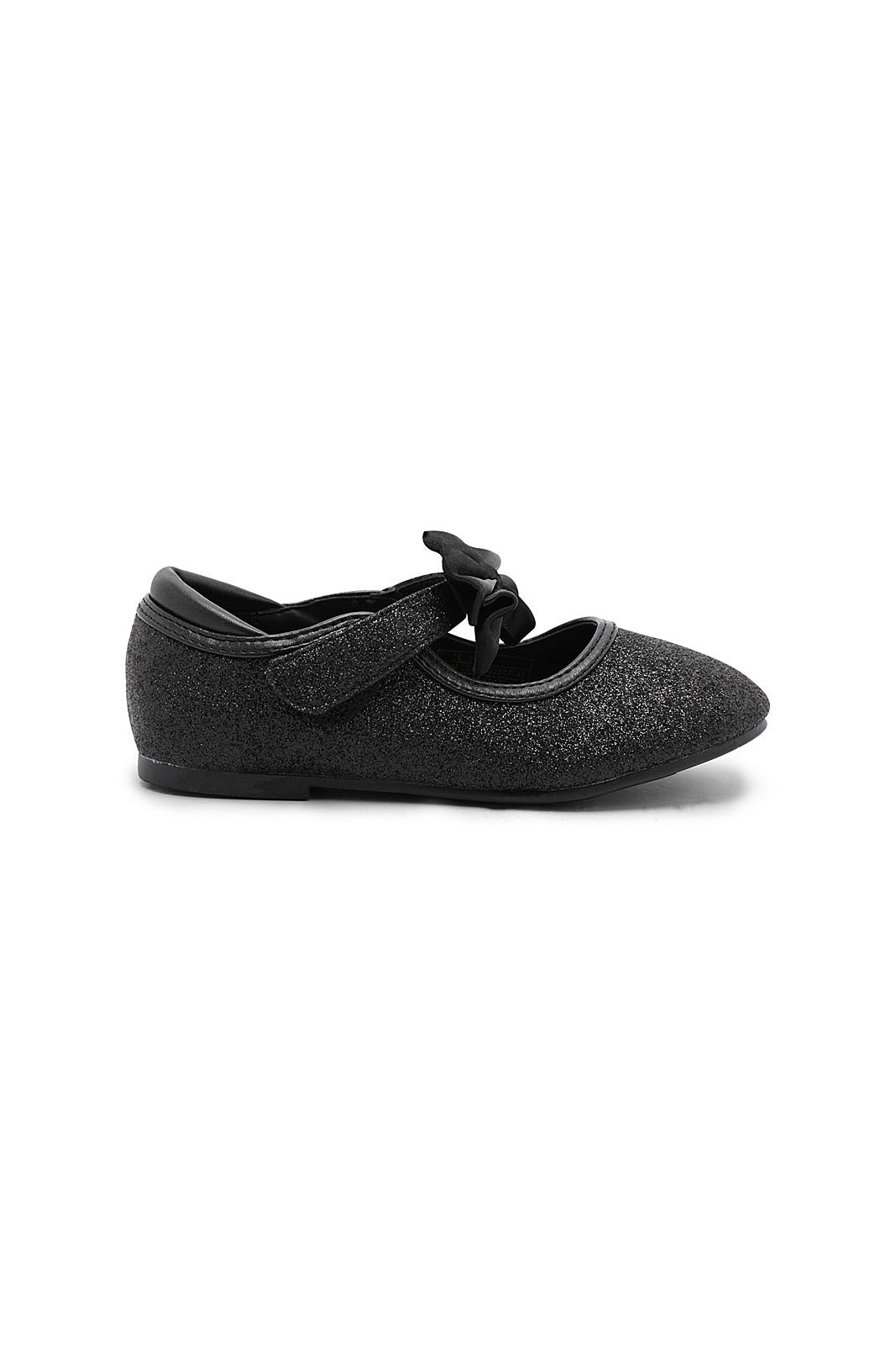 Redtag-Black-Bow-Ballerina-Category:Shoes,-Colour:Black,-Deals:New-In,-Dept:Girls,-Filter:Girls-Footwear-(3-to-5-Yrs),-GIR-Shoes,-New-In-GIR-FOO,-Non-Sale,-S23A,-Section:Girls-(0-to-14Yrs)-Girls-3 to 5 Years