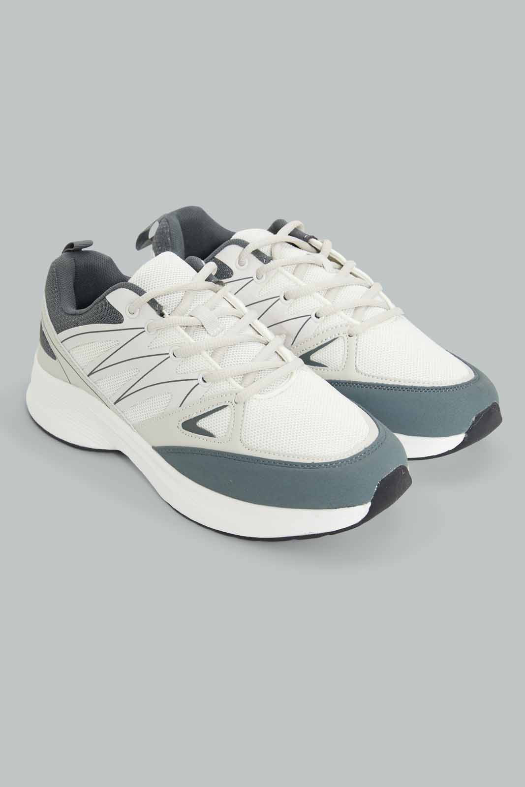 Redtag-White-Colour-Block-Sneaker-Category:Trainers,-Colour:White,-Deals:New-In,-Dept:Menswear,-Filter:Men's-Footwear,-Men-Trainers,-New-In-Men-FOO,-Non-Sale,-Section:Men,-W22B-Men's-