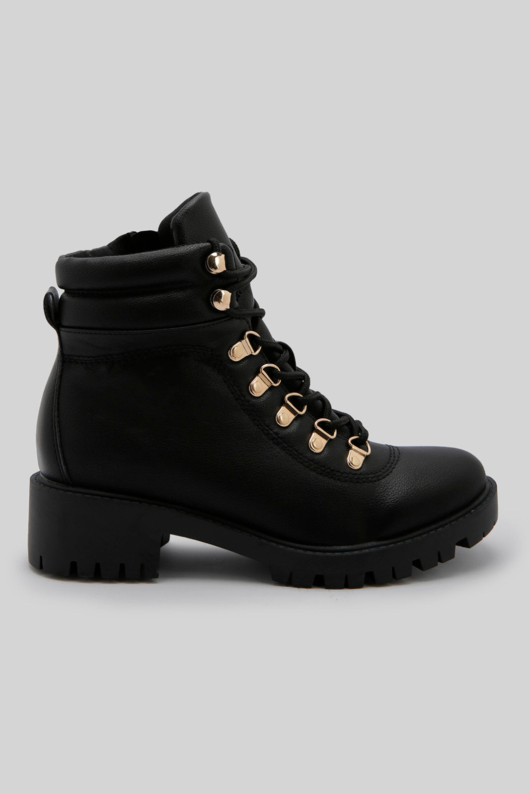 Redtag-Black-Hiking-Boot-Category:Boots,-Colour:Black,-Deals:New-In,-Filter:Women's-Footwear,-New-In-Women-FOO,-Non-Sale,-Section:Women,-W22B,-Women-Boots-Women's-