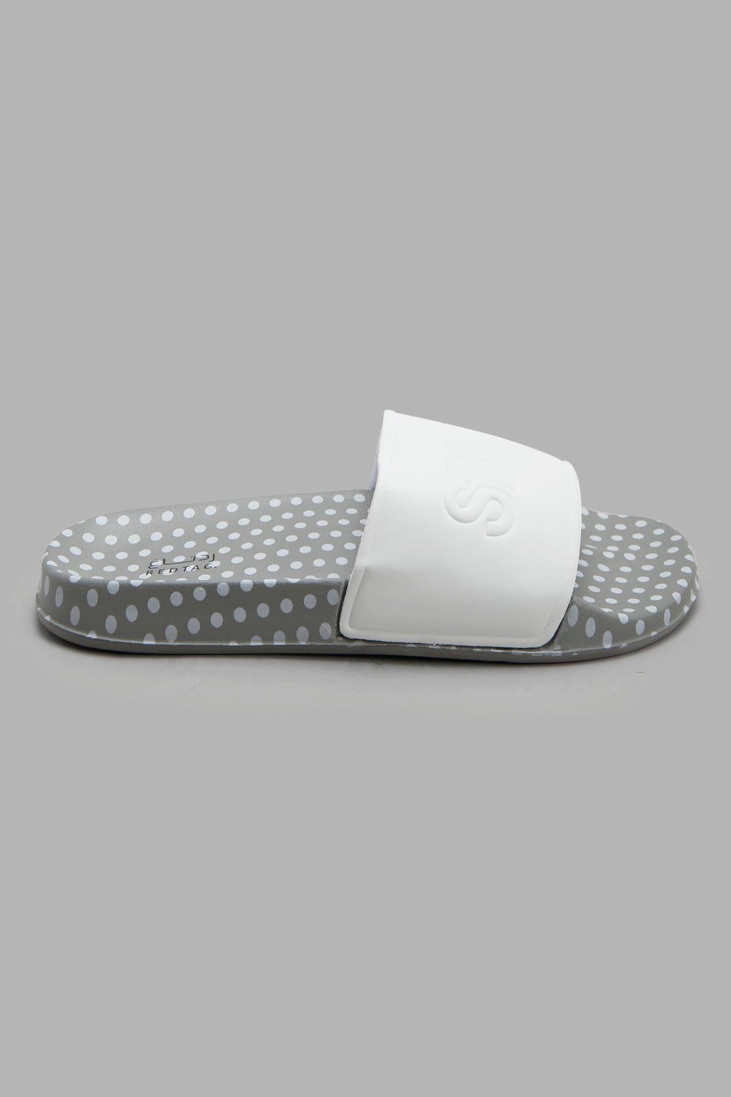 Redtag-White-"Self-Love"-Slogan-Slide-Category:Flip-Flops,-Colour:White,-Deals:New-In,-Filter:Women's-Footwear,-New-In-Women-FOO,-Non-Sale,-Section:Women,-W22B,-Women-Flip-Flops-Women's-