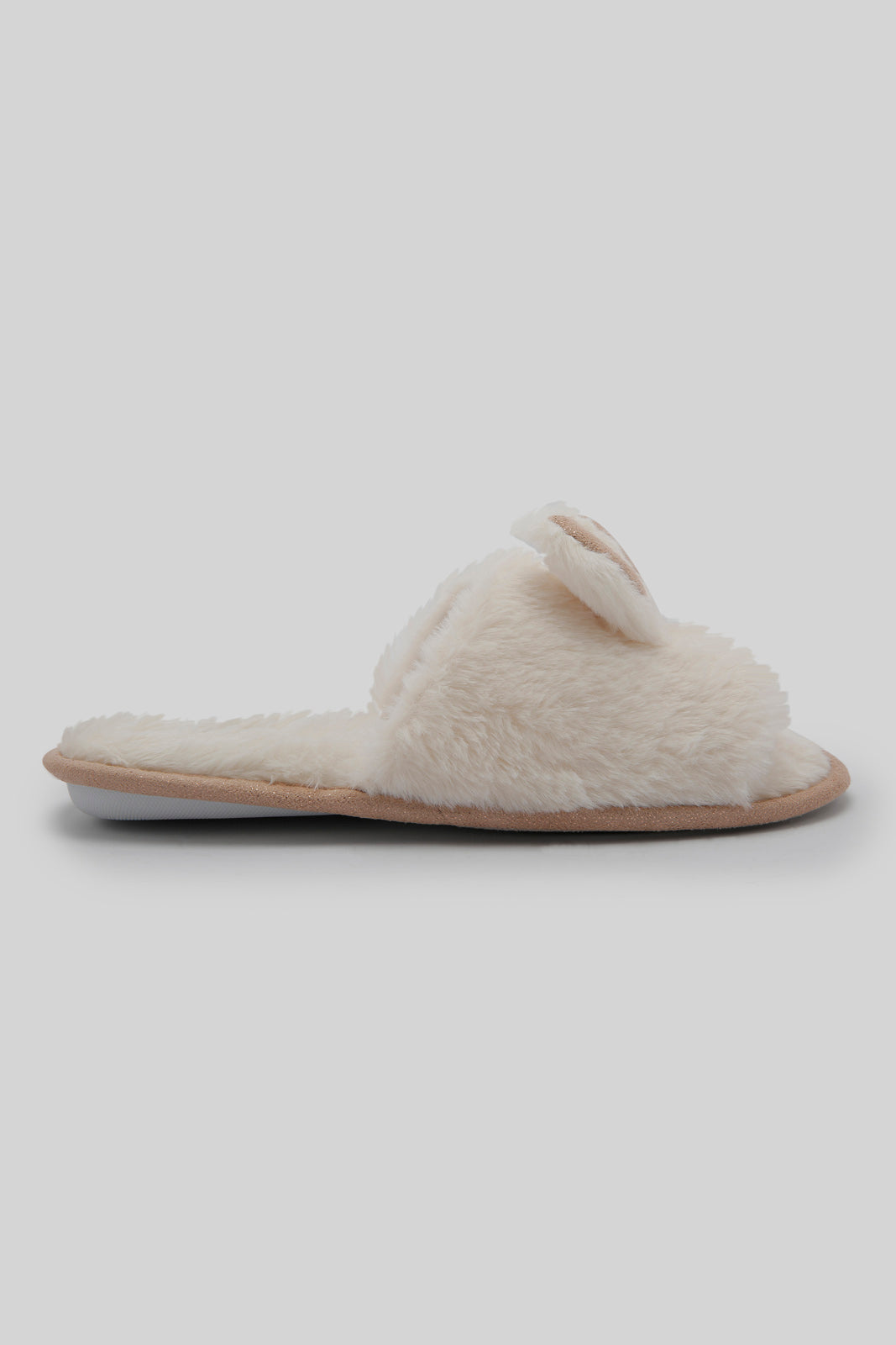 Redtag-Beige-Bunny-Ears-Slipper-Category:Slippers,-Colour:Beige,-Deals:New-In,-Dept:Ladieswear,-Filter:Women's-Footwear,-New-In-Women-FOO,-Non-Sale,-Section:Women,-W22B,-Women-Slippers-Women's-