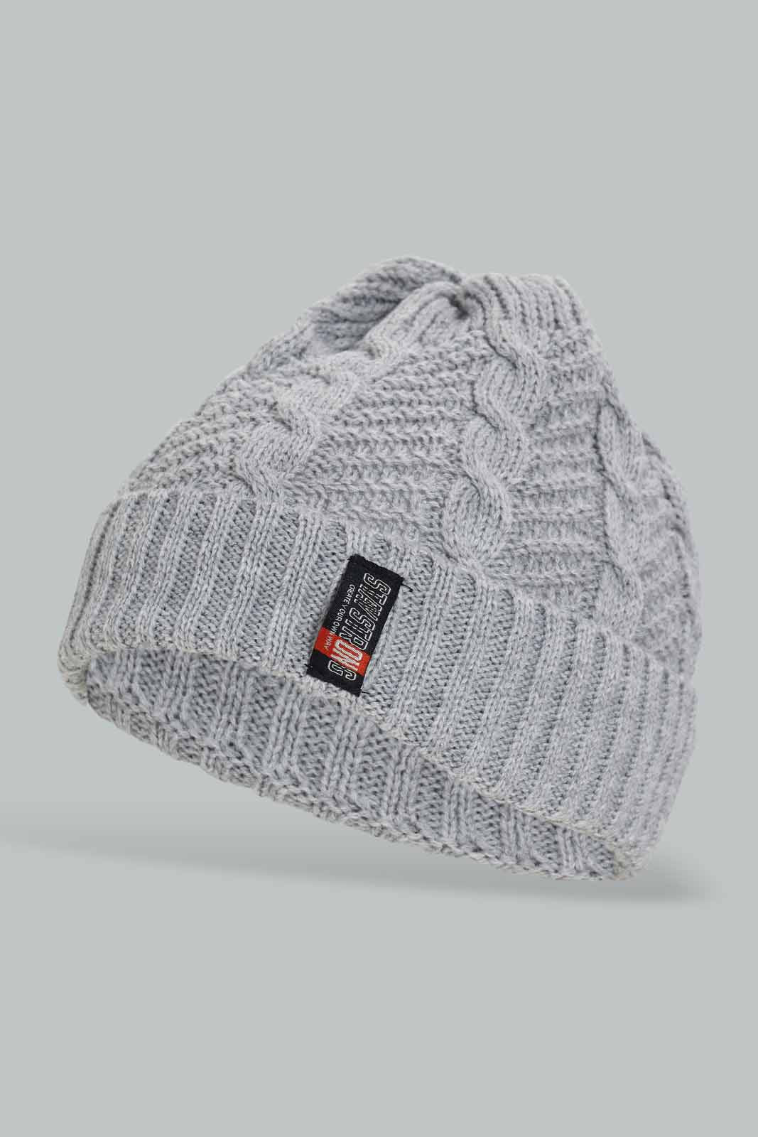 Redtag-Navy-And-Grey-Knitted-Cap-Set-Of-2-0,-Category:0,-Colour:Assorted,-Filter:Men's-Accessories,-New-In,-New-In-Men-ACC,-Non-Sale,-Section:Men,-W22A-Men's-