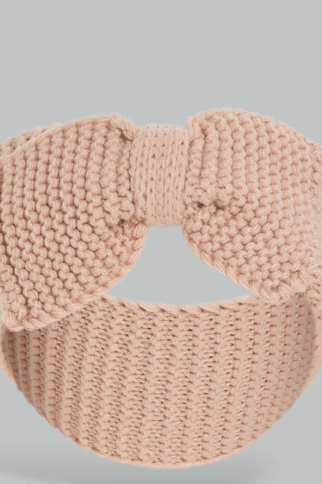 Redtag-Pink-&-Grey-Embellished-Knitted-Headwarmer-Category:Knitted-Accessories,-Colour:Assorted,-Dept:Ladieswear,-Filter:Women's-Accessories,-New-In,-New-In-Women-ACC,-Non-Sale,-Section:Women,-W22A,-Women-Knitted-Accessories-Women-