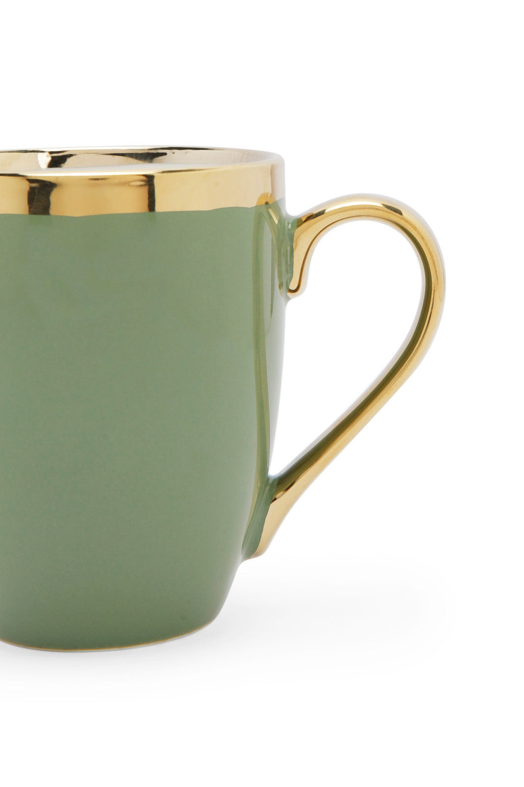 Redtag-Green-Mug-With-Gold-Rim-Category:Cups-&-Mugs,-Colour:Green,-Deals:New-In,-Dept:Home,-Filter:Home-Dining,-HMW-DIN-Crockery,-New-In-HMW-DIN,-Non-Sale,-Section:Homewares,-W22A-Home-Dining-