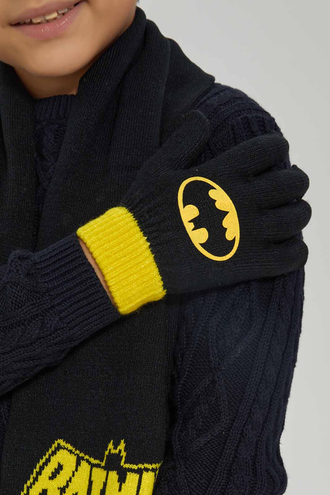 Redtag-Multi-Colour-Batman-Set-Of-3-Scarf-Set-BOY-Scarves,-Category:Scarves,-CHR,-Colour:Assorted,-Dept:Boys,-Filter:Boys-Accessories,-New-In,-New-In-BOY-ACC,-Non-Sale,-Section:Boys-(0-to-14Yrs),-W22B-Boys-