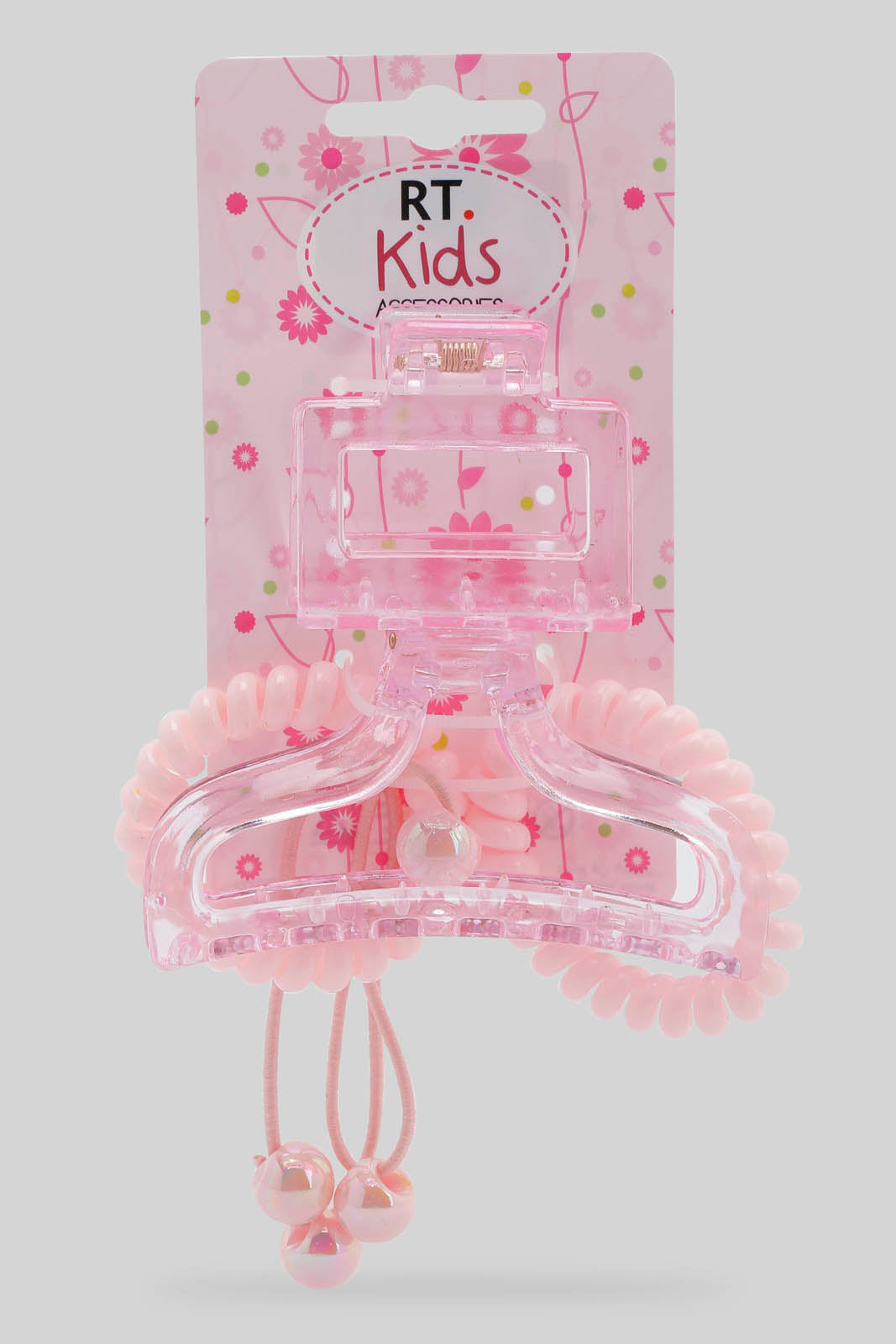 Redtag-S/2-Hair-Claw+S/4-Elastic-Band-Category:Hair-Accessories,-Colour:Assorted,-Filter:Girls-Accessories,-GIR-Hair-Accessories,-New-In,-New-In-GIR-ACC,-Non-Sale,-Section:Girls-(0-to-14Yrs),-W22B-Girls-