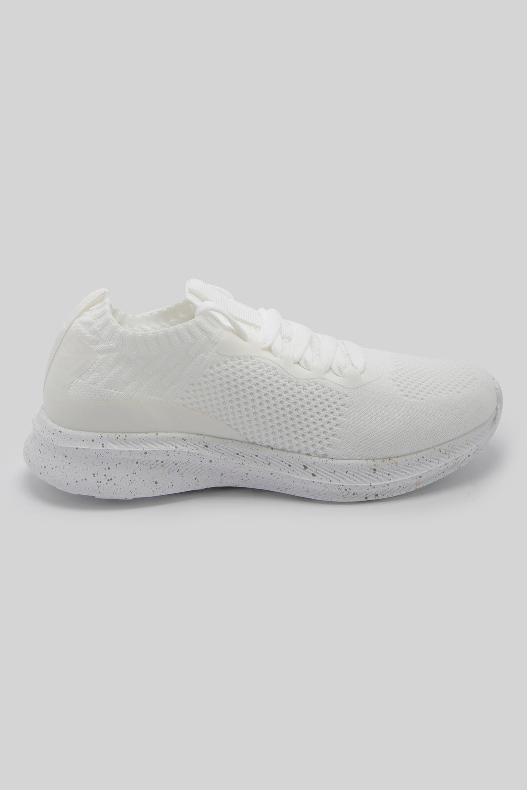 Redtag-White-Fly-Knit-Lace-Up-Sneaker-Category:Trainers,-Colour:White,-Deals:New-In,-Filter:Women's-Footwear,-New-In-Women-FOO,-Non-Sale,-Section:Women,-W22B,-Women-Trainers-Women's-