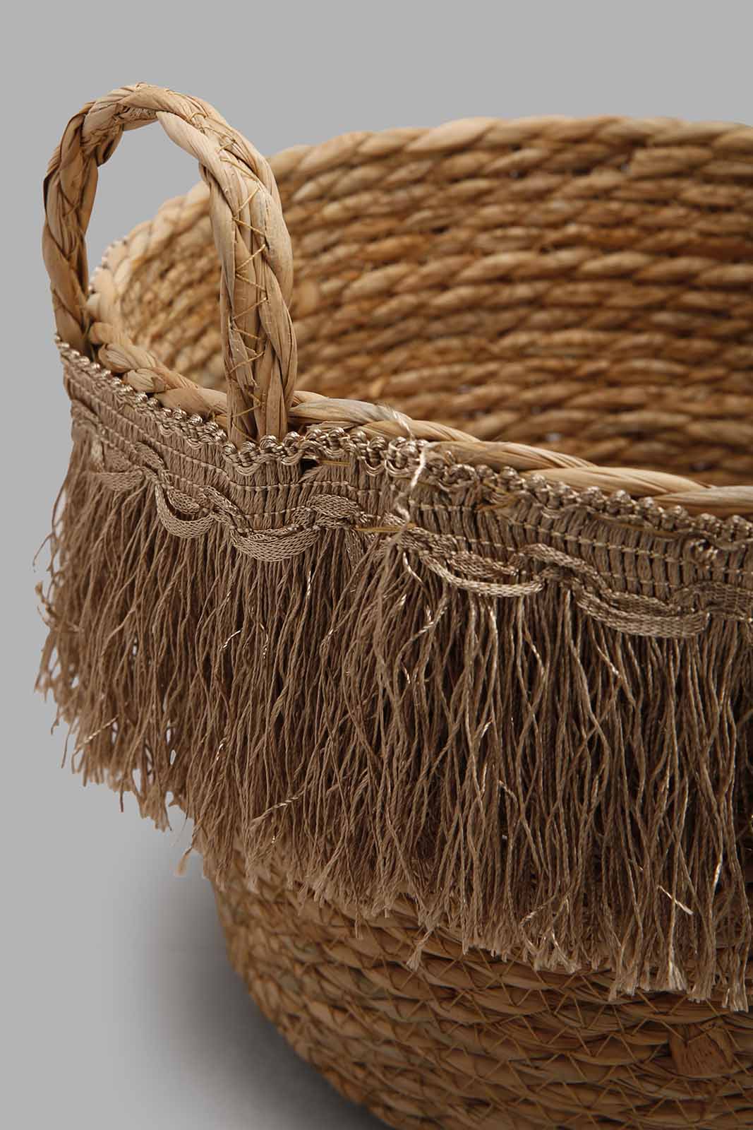 Redtag-Beige-Round-Basket-Category:Bathroom-Accessories,-Colour:Beige,-Deals:New-In,-Dept:Home,-Filter:Home-Bathroom,-HMW-BAC-Bath-Accessories,-New-In-HMW-BAC,-Non-Sale,-Section:Homewares,-W22B-Home-Bathroom-