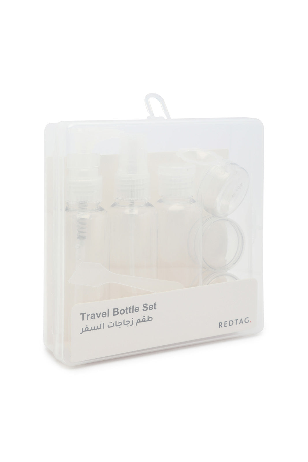 Redtag-White-4-In-1-Travel-Bottle-Set-Category:Bottles,-Colour:White,-Filter:Travel-Accessories,-IMP-Bottles,-New-In,-New-In-IMP-ACC,-Non-Sale,-S23A,-Section:Homewares-Travel-Accessories-