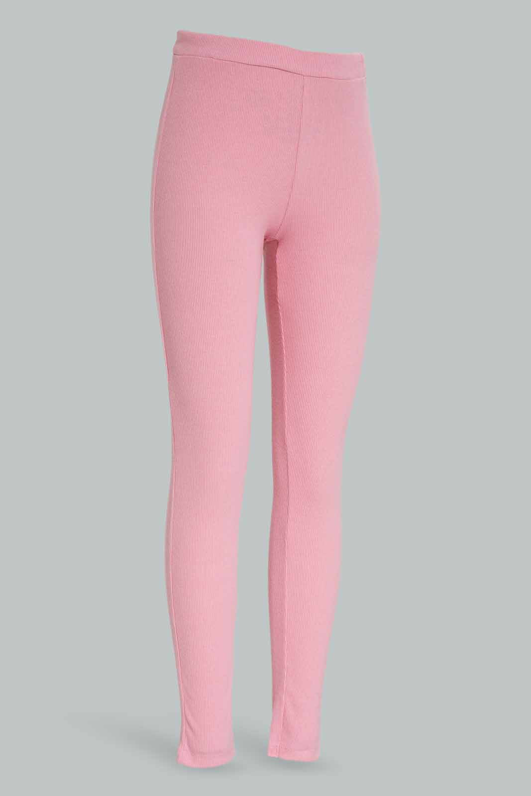 Redtag-Girls-Pale-Pink-Legging-Category:Leggings,-Colour:Apricot,-Deals:New-In,-Dept:Girls,-Filter:Senior-Girls-(8-to-14-Yrs),-GSR-Leggings,-New-In-GSR-APL,-Non-Sale,-Section:Girls-(0-to-14Yrs),-TBL,-W22B-Senior-Girls-9 to 14 Years
