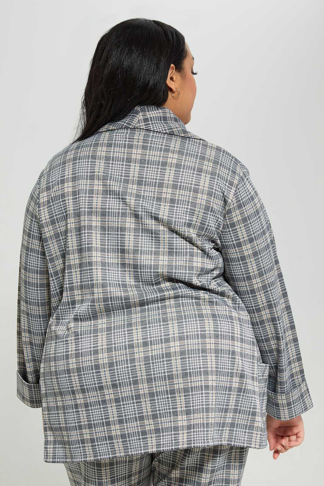 Redtag-Women-Check-Jacket-Category:Jackets,-Colour:Assorted,-Deals:New-In,-Dept:Ladieswear,-Filter:Plus-Size,-LDP-Jackets,-New-In-LDP-APL,-Non-Sale,-Section:Women,-W22B-Women's-