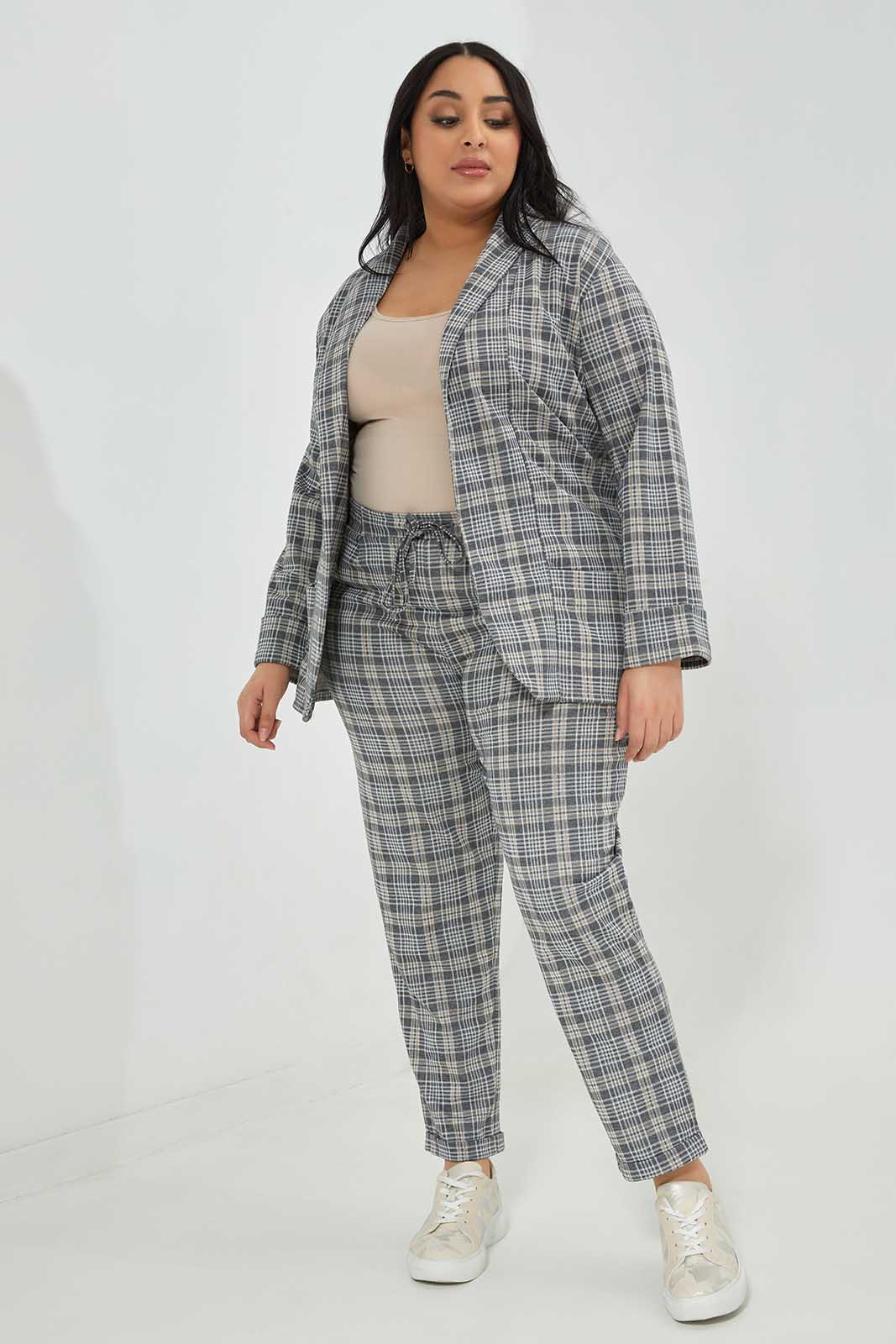 Redtag-Women-Check-Jacket-Category:Jackets,-Colour:Assorted,-Deals:New-In,-Dept:Ladieswear,-Filter:Plus-Size,-LDP-Jackets,-New-In-LDP-APL,-Non-Sale,-Section:Women,-W22B-Women's-