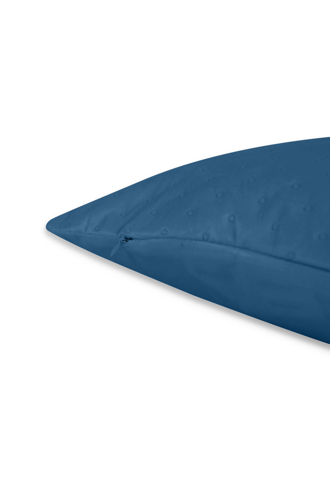 Redtag-Blue-Dotted-Plain-Velvet-Cushion-Category:Cushions,-Colour:Blue,-Deals:New-In,-Dept:Home,-Filter:Home-Bedroom,-HMW-BED-Cushions,-New-In-HMW-BED,-Non-Sale,-S23A,-Section:Homewares-Home-Bedroom-