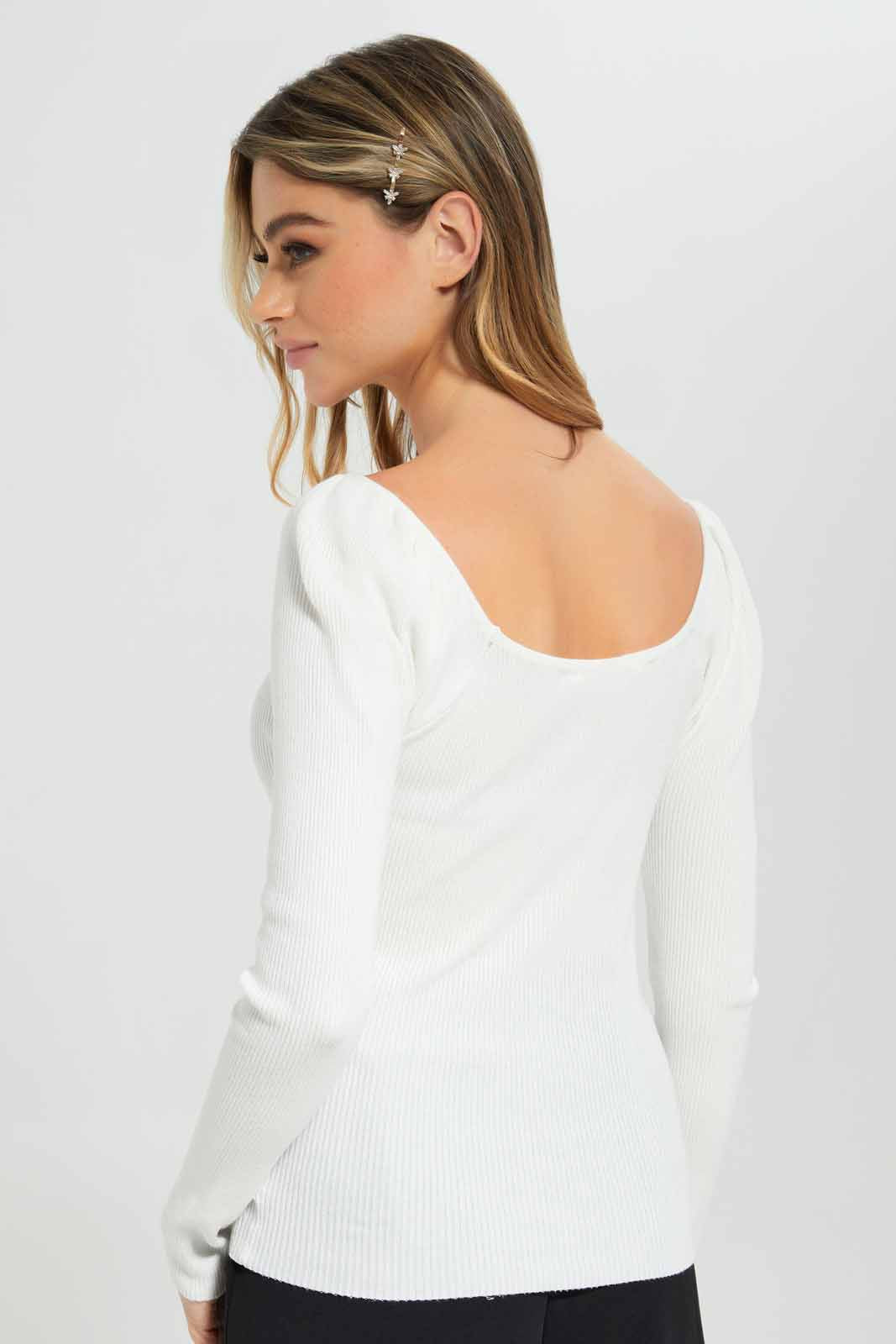 Redtag-Women-Cream-Sweetheart-Neck-Top-Category:Tops,-Colour:Cream,-Deals:New-In,-Filter:Women's-Clothing,-New-In-Women-APL,-Non-Sale,-Section:Women,-W22B,-Women-Tops-Women's-