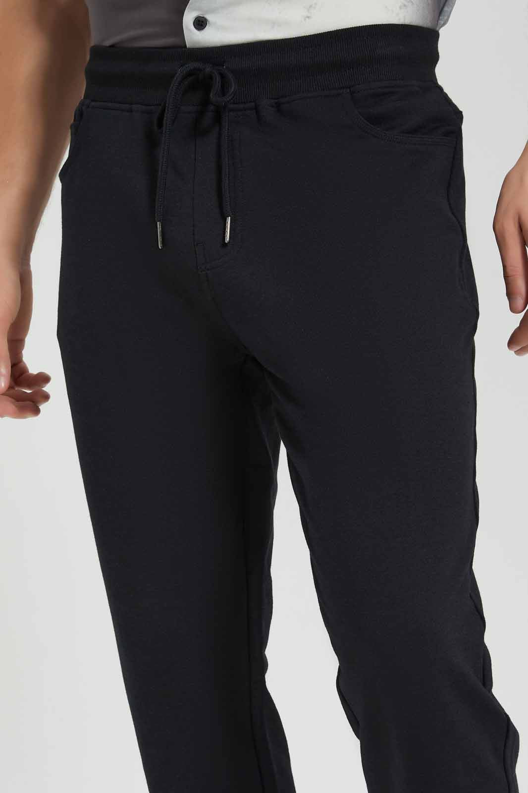 Redtag-Men-Black-5-Pocket-Track-Pant-Category:Joggers,-Colour:Black,-Deals:New-In,-Dept:Menswear,-Filter:Men's-Clothing,-Men-Joggers,-New-In-Men-APL,-Non-Sale,-Section:Men,-W22B-Men's-