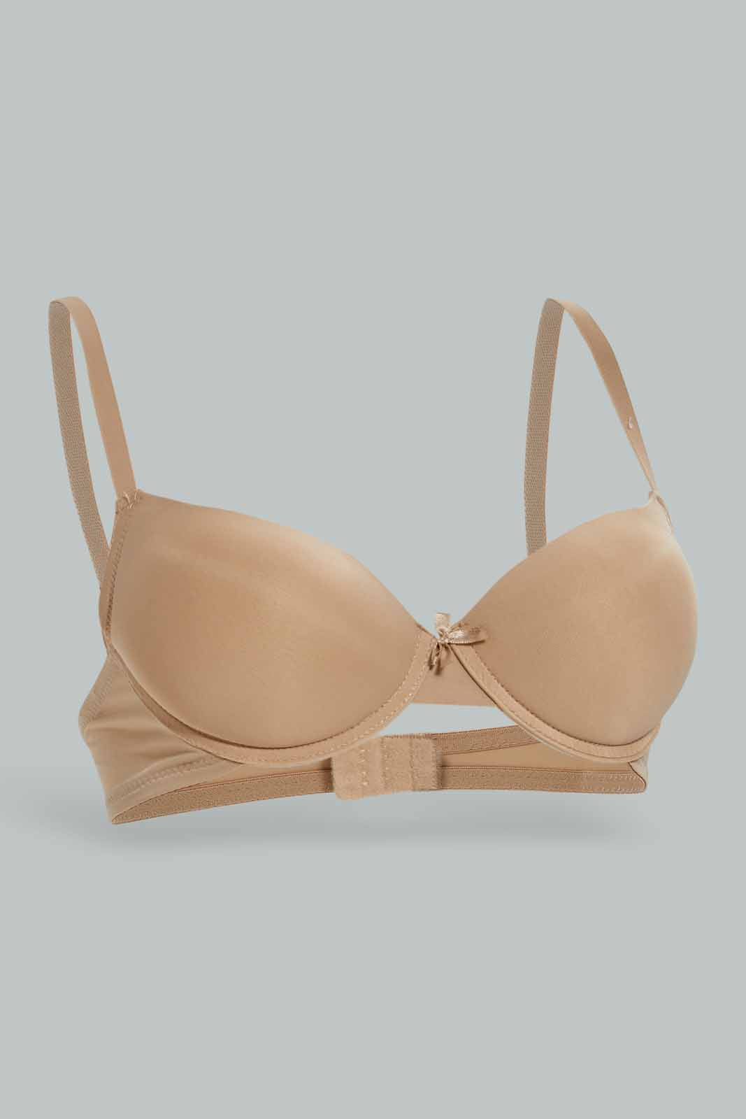 Redtag-Women-Sand-Color-Single-Push-Up-Bra-Category:Bras,-Colour:Sand,-Deals:New-In,-Dept:Ladieswear,-Filter:Women's-Clothing,-New-In-Women-APL,-Non-Sale,-Section:Women,-W22B,-Women-Bras--