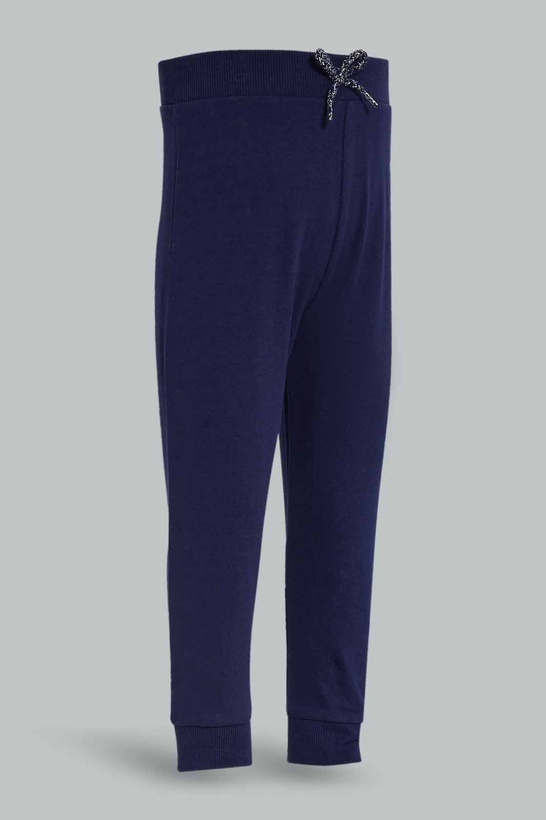 Redtag-Girls-Navy-Solid-Active-Pant-Category:Joggers,-Colour:Navy,-Deals:New-In,-Dept:Girls,-Filter:Infant-Girls-(3-to-24-Mths),-ING-Joggers,-New-In-ING-APL,-Non-Sale,-S23A,-Section:Girls-(0-to-14Yrs),-TBL-Infant-Girls-3 to 24 Months