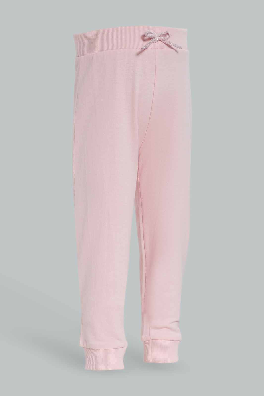 Redtag-Girls-Pink-Solid-Active-Pant-Category:Joggers,-Colour:Apricot,-Deals:New-In,-Dept:Girls,-Filter:Infant-Girls-(3-to-24-Mths),-ING-Joggers,-New-In-ING-APL,-Non-Sale,-S23A,-Section:Girls-(0-to-14Yrs),-TBL-Infant-Girls-3 to 24 Months