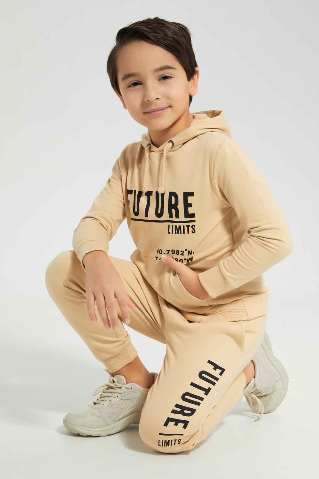 Redtag-Boys-Beige-Printed-Hooded-Jogsuit-BOY-Jog-Sets,-Category:Jog-Sets,-Colour:Beige,-Deals:New-In,-Dept:Boys,-Filter:Boys-(2-to-8-Yrs),-New-In-BOY-APL,-Non-Sale,-S23A,-Section:Boys-(0-to-14Yrs)-Boys-2 to 8 Years