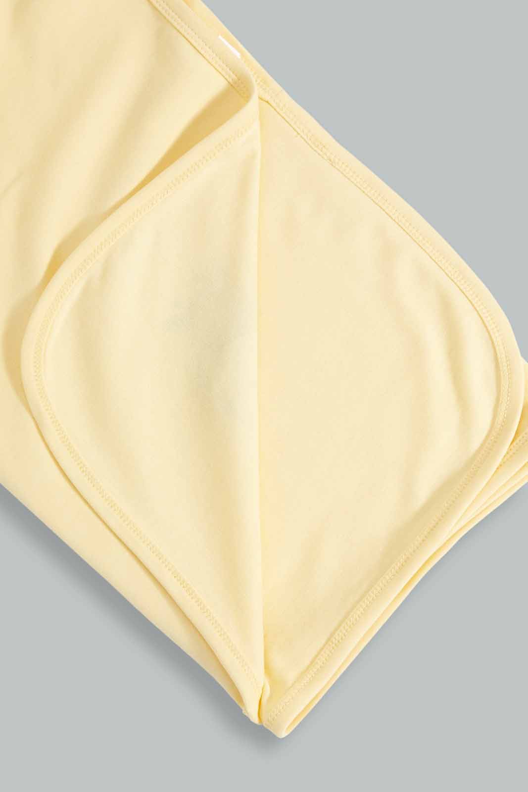 Redtag-2-Pc-Plain-Knit-Blanket-Category:Newborn-Accessories,-Colour:Yellow,-Deals:New-In,-Dept:New-Born,-Filter:Baby-(0-to-12-Mths),-NBF-Newborn-Accessories,-New-In-NBF-APL,-Non-Sale,-S23A,-Section:Boys-(0-to-14Yrs)-Baby-0 to 12 Months