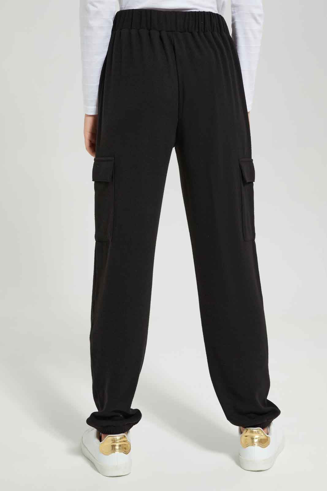 Redtag-Girls-Black-Cargo-Pocket-Pants-(blank),-BTS,-Category:Trousers,-Colour:Black,-Deals:New-In,-Dept:Girls,-Filter:Senior-Girls-(8-to-14-Yrs),-GSR-Trousers,-New-In-GSR-APL,-Non-Sale,-Section:Girls-(0-to-14Yrs),-W22B-Senior-Girls-9 to 14 Years