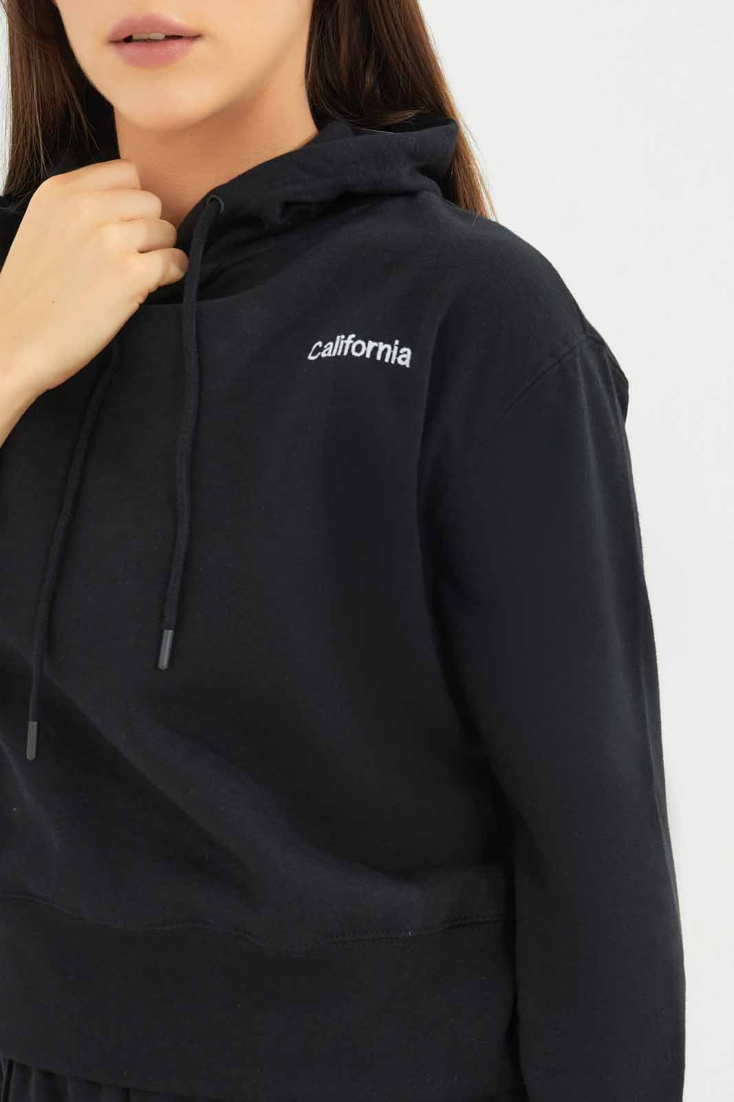 Redtag-Women-Black-Oversized-Hooded-Sweat-Shirt-With-Embroidery-Category:Sweatshirts,-Colour:Black,-Deals:New-In,-Dept:Ladieswear,-Filter:Women's-Clothing,-New-In-Women-APL,-Non-Sale,-Section:Women,-W22B,-Women-Sweatshirts-Women's-