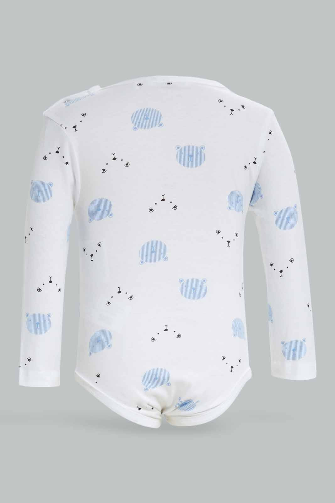 Redtag-Boys-Blue-2-Pc-Rib-Aop-Bodysuit-Category:Bodysuits,-Colour:Blue,-Deals:New-In,-Dept:New-Born,-Filter:Baby-(0-to-12-Mths),-NBB-Bodysuits,-New-In-NBB-APL,-Non-Sale,-S23A,-Section:Boys-(0-to-14Yrs)-Baby-