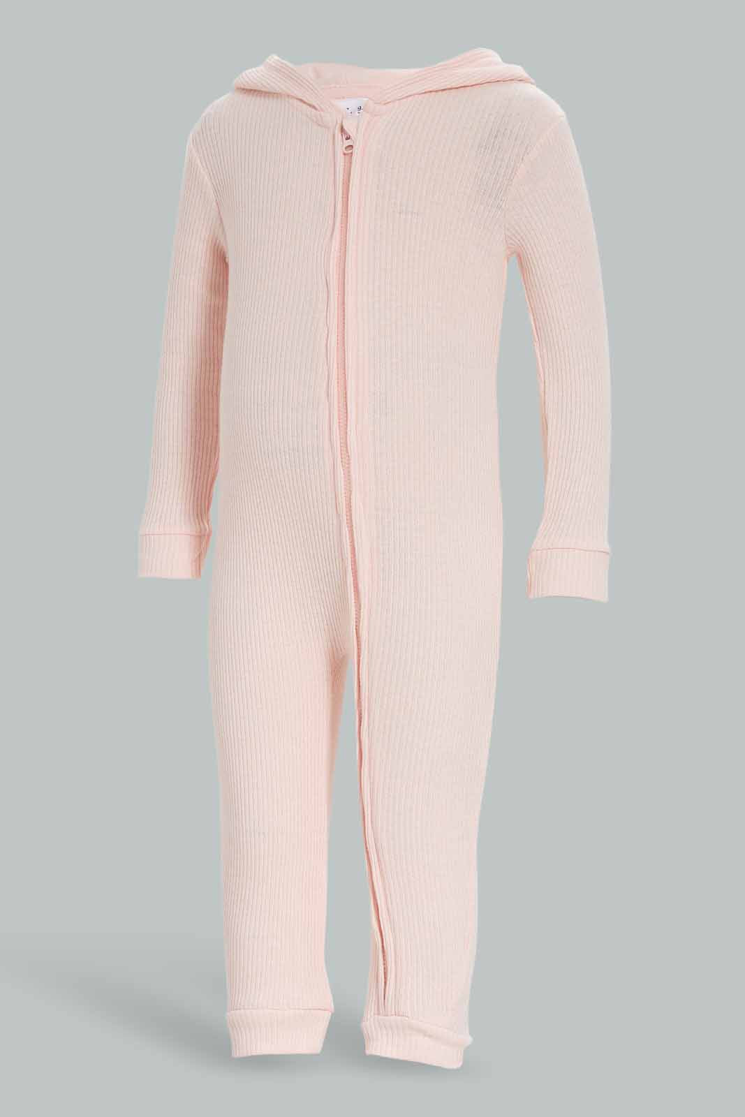 Redtag-Boys-Pink-Novelty-Bunny-Zipthru-Romper-Category:Rompers,-CHR,-Colour:Apricot,-Deals:New-In,-Dept:New-Born,-Filter:Baby-(0-to-12-Mths),-NBG-Rompers,-New-In-NBG-APL,-Non-Sale,-S23A,-Section:Boys-(0-to-14Yrs)-Baby-