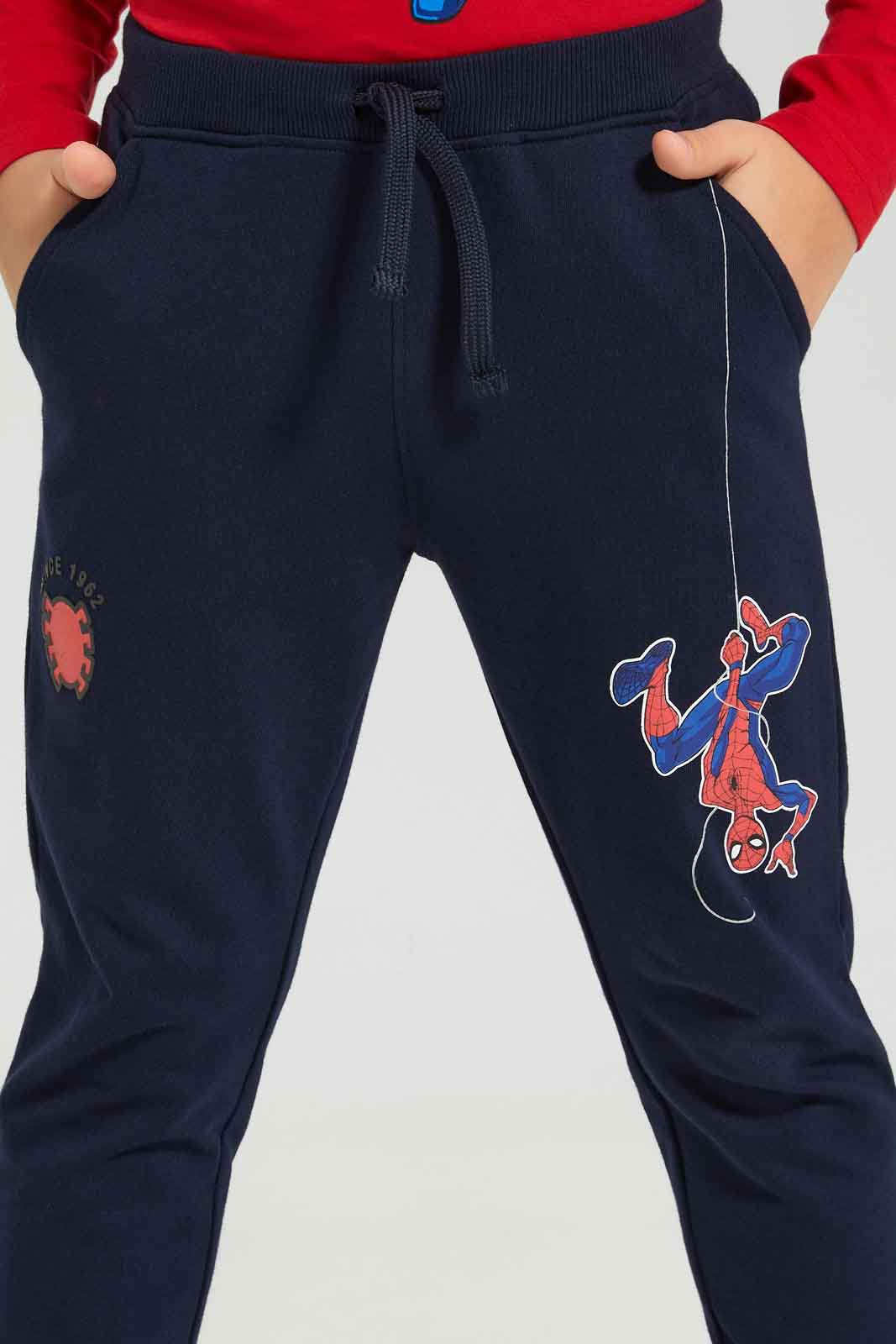 Redtag-Boys-Navy-Spiderman-Jog-Pant-BOY-Joggers,-Category:Joggers,-CHA,-Colour:Navy,-Deals:New-In,-Dept:Boys,-Filter:Boys-(2-to-8-Yrs),-New-In-BOY-APL,-Non-Sale,-S23A,-Section:Boys-(0-to-14Yrs),-TBL-Boys-2 to 8 Years