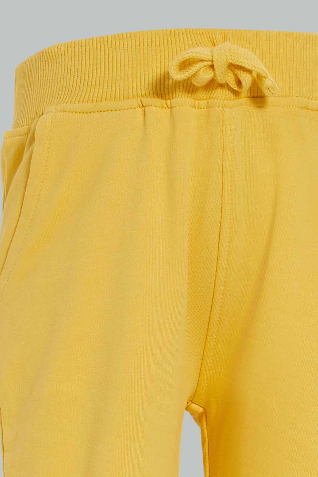 Redtag-Boys-Mustard-Basic-Top-And-Bottom-Crewneck-Jogging-Suit-Category:Jog-Sets,-Colour:Mustard,-Deals:New-In,-Dept:Boys,-Filter:Infant-Boys-(3-to-24-Mths),-INB-Jog-Sets,-New-In-INB-APL,-Non-Sale,-S23A,-Section:Boys-(0-to-14Yrs)-Infant-Boys-3 to 24 Months