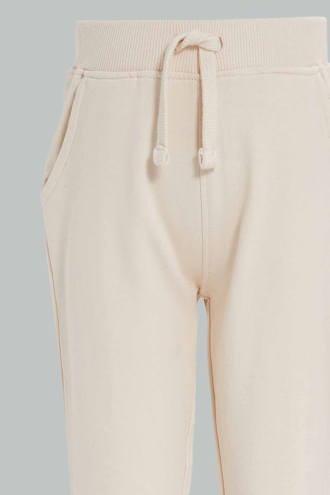 Redtag-Boys-Cream-Basic-Top-And-Bottom-Crewneck-Jogging-Suit-Category:Jog-Sets,-Colour:Cream,-Deals:New-In,-Dept:Boys,-Filter:Infant-Boys-(3-to-24-Mths),-INB-Jog-Sets,-New-In-INB-APL,-Non-Sale,-S23A,-Section:Boys-(0-to-14Yrs)-Infant-Boys-3 to 24 Months