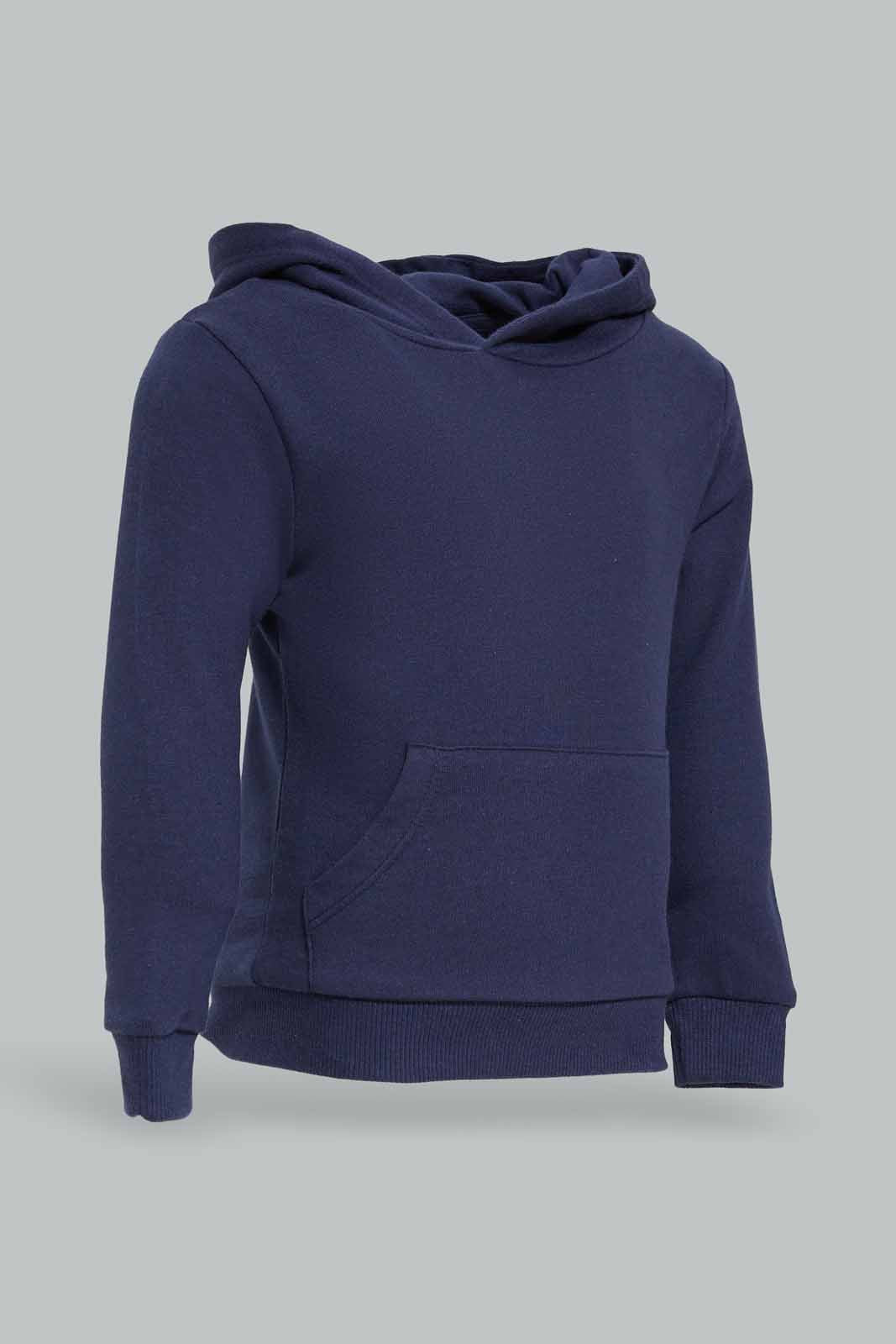 Redtag-Boys-Navy-Hoody-Plain-Sweatshirt-With-Kangaroo-Pocket-Category:Sweatshirts,-Colour:Navy,-Deals:New-In,-Dept:Boys,-Filter:Infant-Boys-(3-to-24-Mths),-INB-Sweatshirts,-New-In-INB-APL,-Non-Sale,-S23A,-Section:Boys-(0-to-14Yrs),-TBL-Infant-Boys-3 to 24 Months