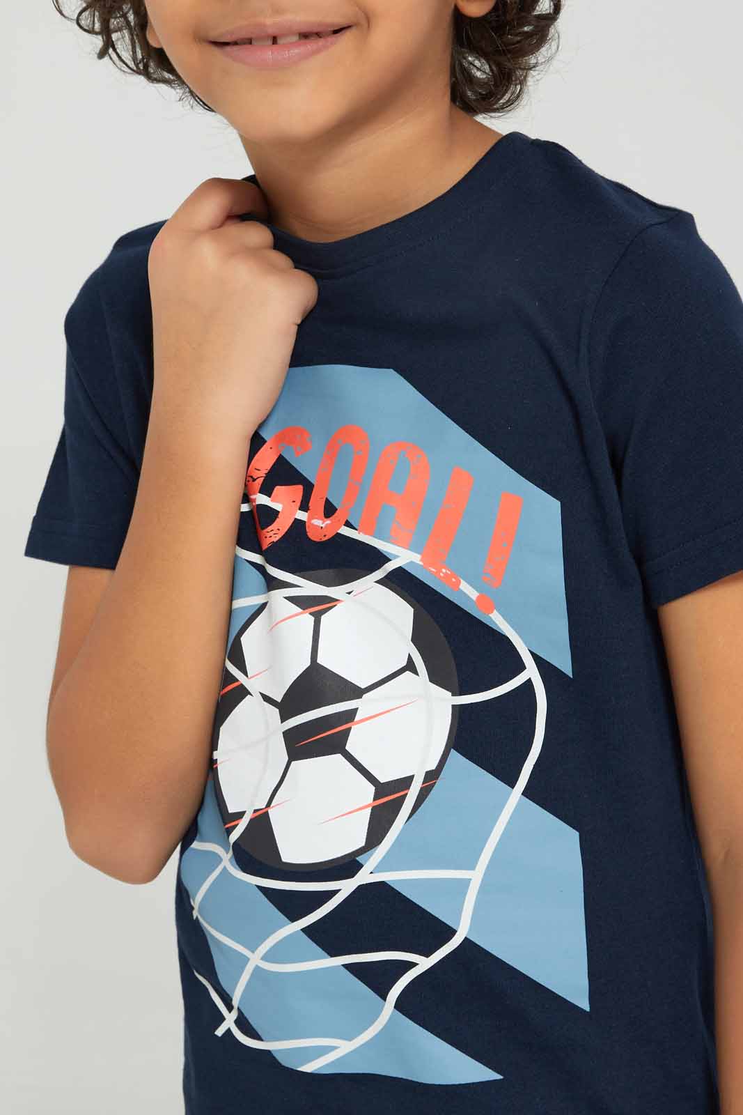 Redtag-Boys-Blue-Football-Graphic-Short-Sleeve-Garphic-T-Shirt-BOY-T-Shirts,-Category:T-Shirts,-Colour:Blue,-Deals:New-In,-Dept:Boys,-Filter:Boys-(2-to-8-Yrs),-New-In-BOY-APL,-Non-Sale,-S23A,-Section:Boys-(0-to-14Yrs),-TBL-Boys-2 to 8 Years