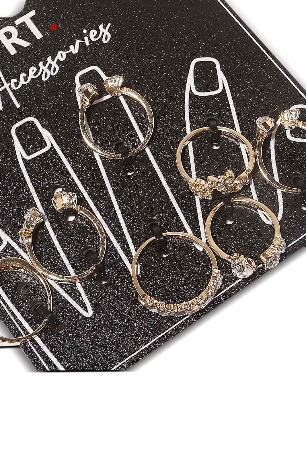 Redtag-Ring-Set-Category:Jewellery,-Colour:Assorted,-Dept:Ladieswear,-Filter:Women's-Accessories,-New-In,-New-In-Women-ACC,-Non-Sale,-S23B,-Section:Women,-Women-Jewellery-Women-