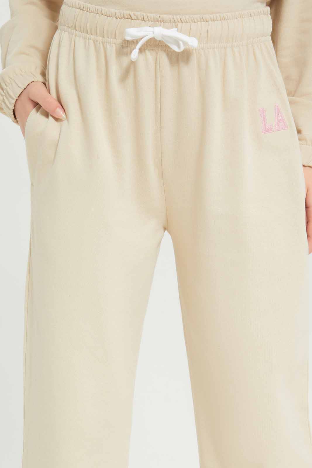 Redtag-Girls-Beige-Wideleg-Culottes-Category:Sweatshirts,-Colour:Beige,-Deals:New-In,-Dept:Girls,-Filter:Senior-Girls-(8-to-14-Yrs),-GSR-Sweatshirts,-New-In-GSR-APL,-Non-Sale,-S23A,-Section:Girls-(0-to-14Yrs)-Senior-Girls-