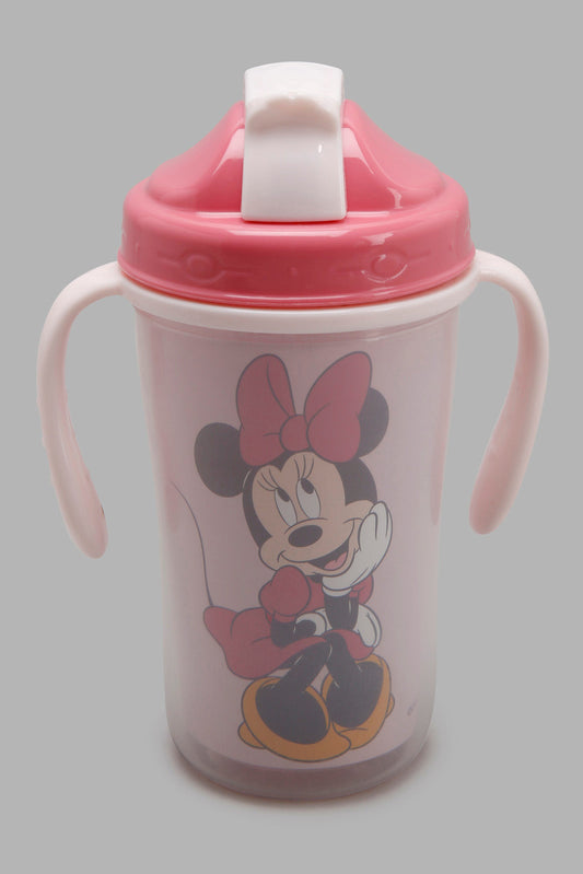 Baby Pink Minnie Mouse Spill Proof Cup 12+ Months  (360Ml)