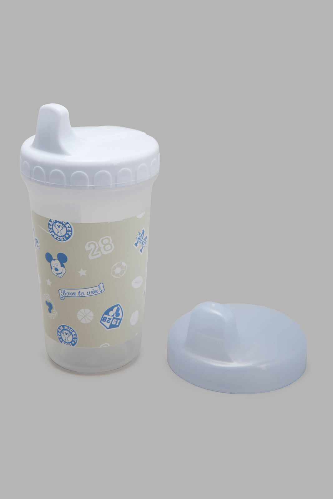 Babies Blue and White Mickey Spill Proof Cup 2 Piece (300ML)