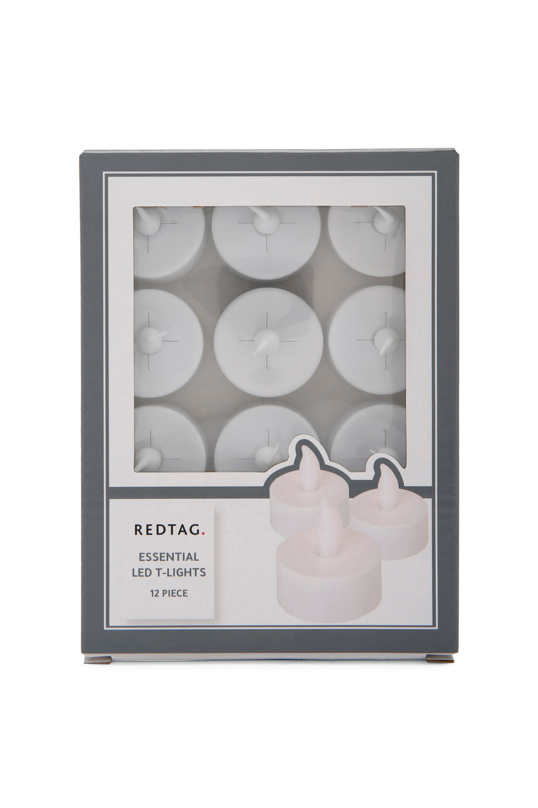 Redtag-White-12-Pcs-Led-T-Light-Candle-Set-365,-Category:Candles,-Colour:White,-Deals:New-In,-Dept:Home,-Filter:Home-Decor,-HMW-HOM-Candle-&-Fragrances,-New-In-HMW-HOM,-Non-Sale,-Section:Homewares-Home-Decor-
