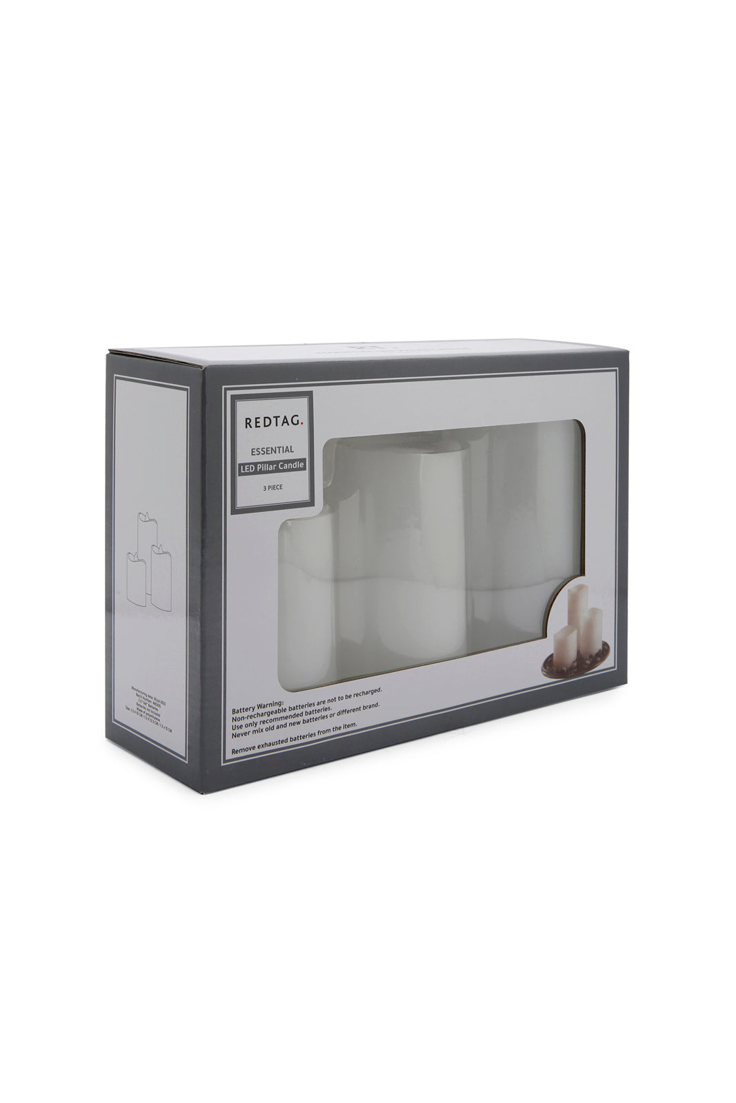 Redtag-White-3-Pcs-Set-Led-Pillar-Candle-365,-Category:Candles,-Colour:White,-Deals:New-In,-Dept:Home,-Filter:Home-Decor,-HMW-HOM-Candle-&-Fragrances,-New-In-HMW-HOM,-Non-Sale,-Section:Homewares-Home-Decor-