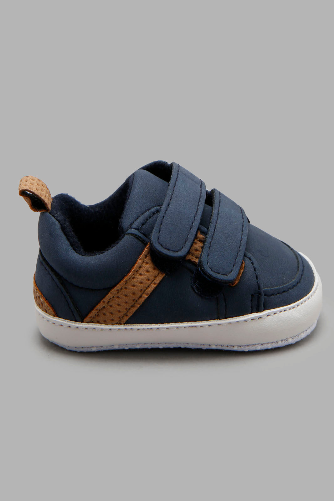 Redtag-Navy-Pram-Shoe-Category:Shoes,-Colour:Navy,-Deals:New-In,-Filter:Baby-Footwear-(0-to-18-Mths),-NBF-Shoes,-New-In-NBF-FOO,-Non-Sale,-Section:Boys-(0-to-14Yrs),-W22B-Baby-0 to 18 Months