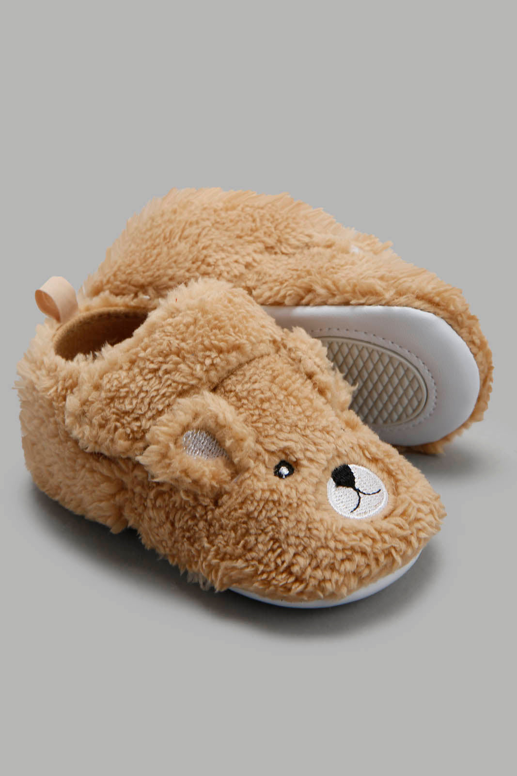 Redtag-Beige-Pram-Booties-Category:Boots,-Colour:Beige,-Deals:New-In,-Filter:Baby-Footwear-(0-to-18-Mths),-NBF-Boots,-New-In-NBF-FOO,-Non-Sale,-Section:Boys-(0-to-14Yrs),-W22B-Baby-0 to 18 Months