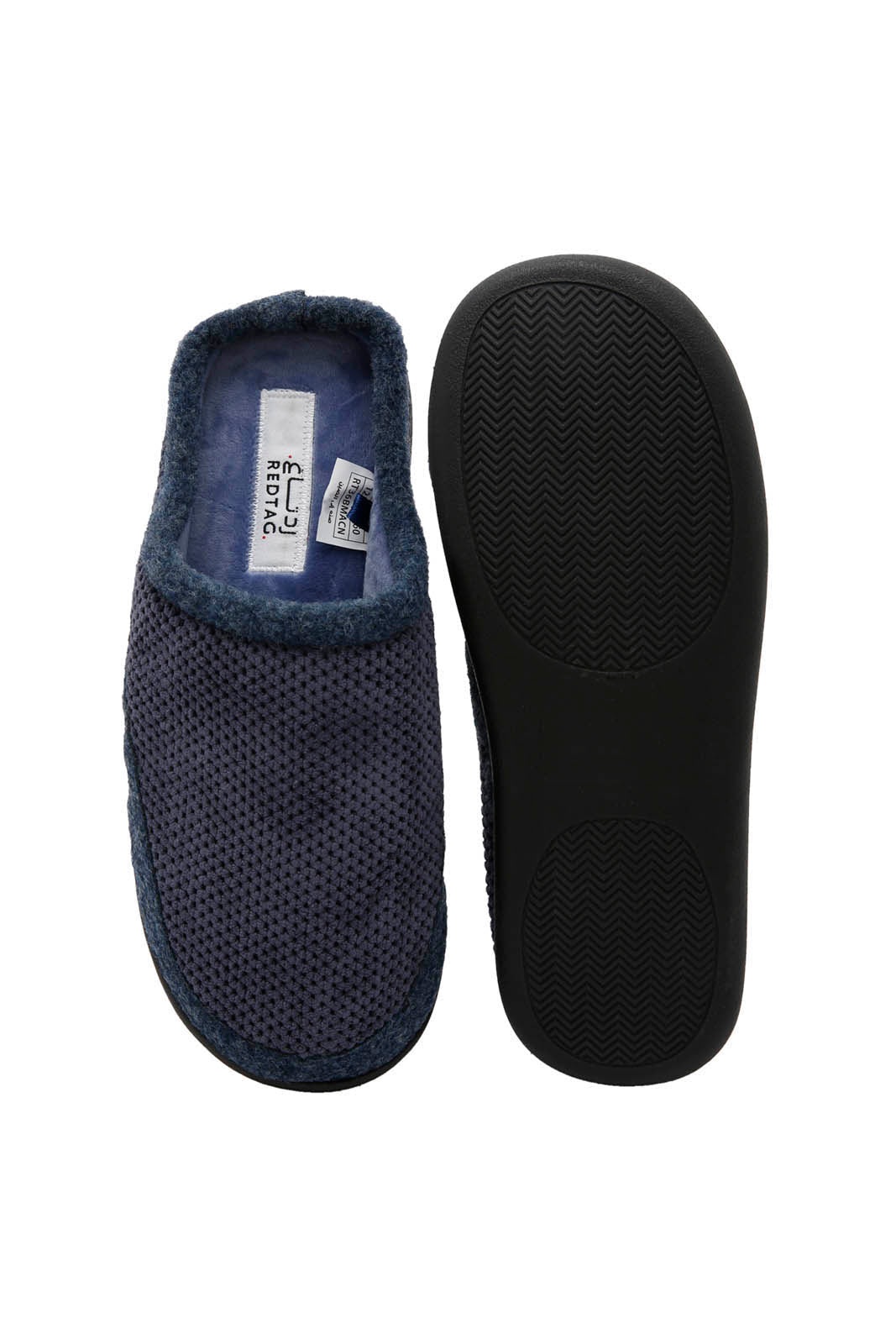 Redtag-Navy-Mule-Slipper-Category:Slippers,-Colour:Navy,-Deals:New-In,-Dept:Menswear,-Filter:Men's-Footwear,-Men-Slippers,-New-In-Men-FOO,-Non-Sale,-Section:Men,-W22A-Men's-