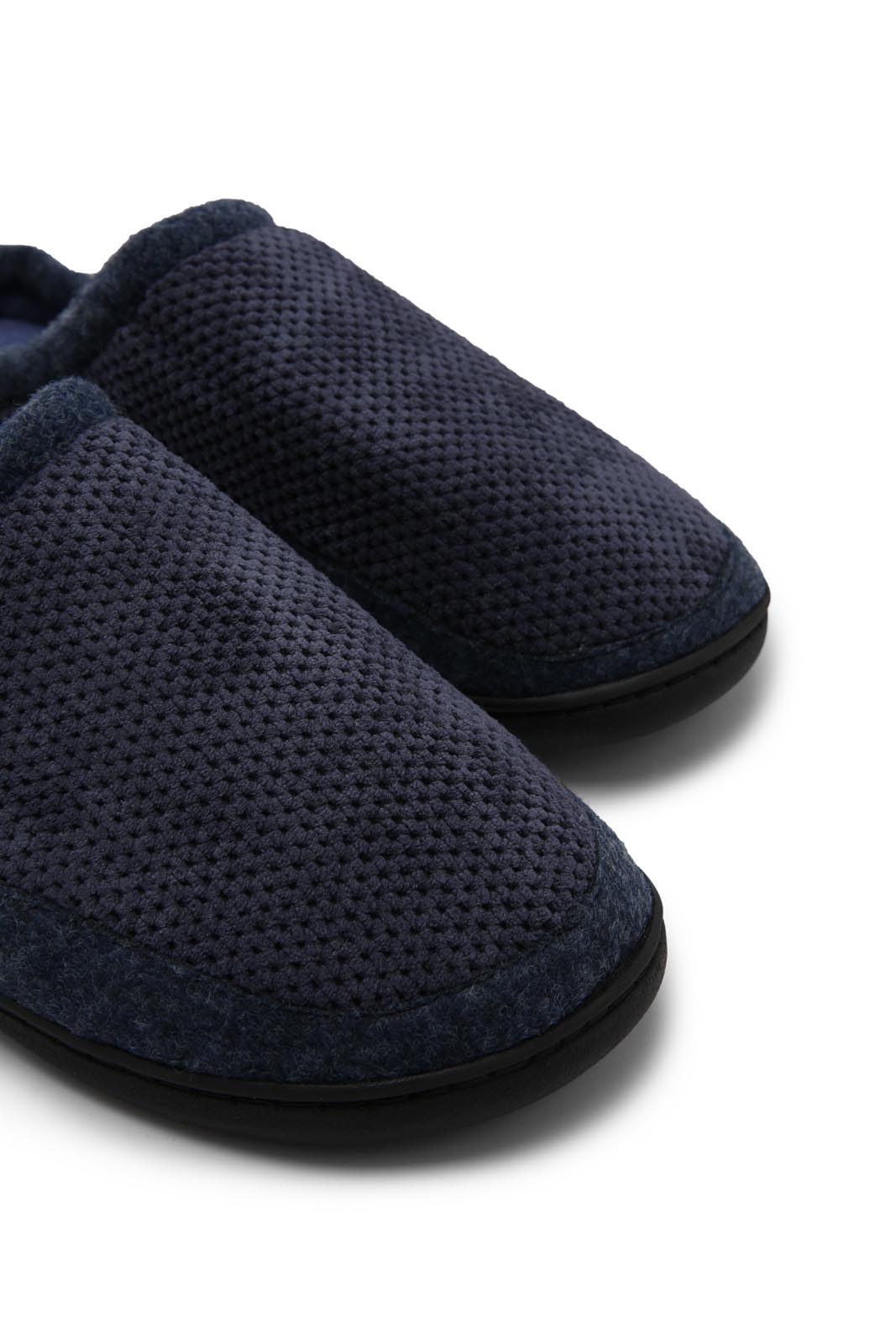 Redtag-Navy-Mule-Slipper-Category:Slippers,-Colour:Navy,-Deals:New-In,-Dept:Menswear,-Filter:Men's-Footwear,-Men-Slippers,-New-In-Men-FOO,-Non-Sale,-Section:Men,-W22A-Men's-