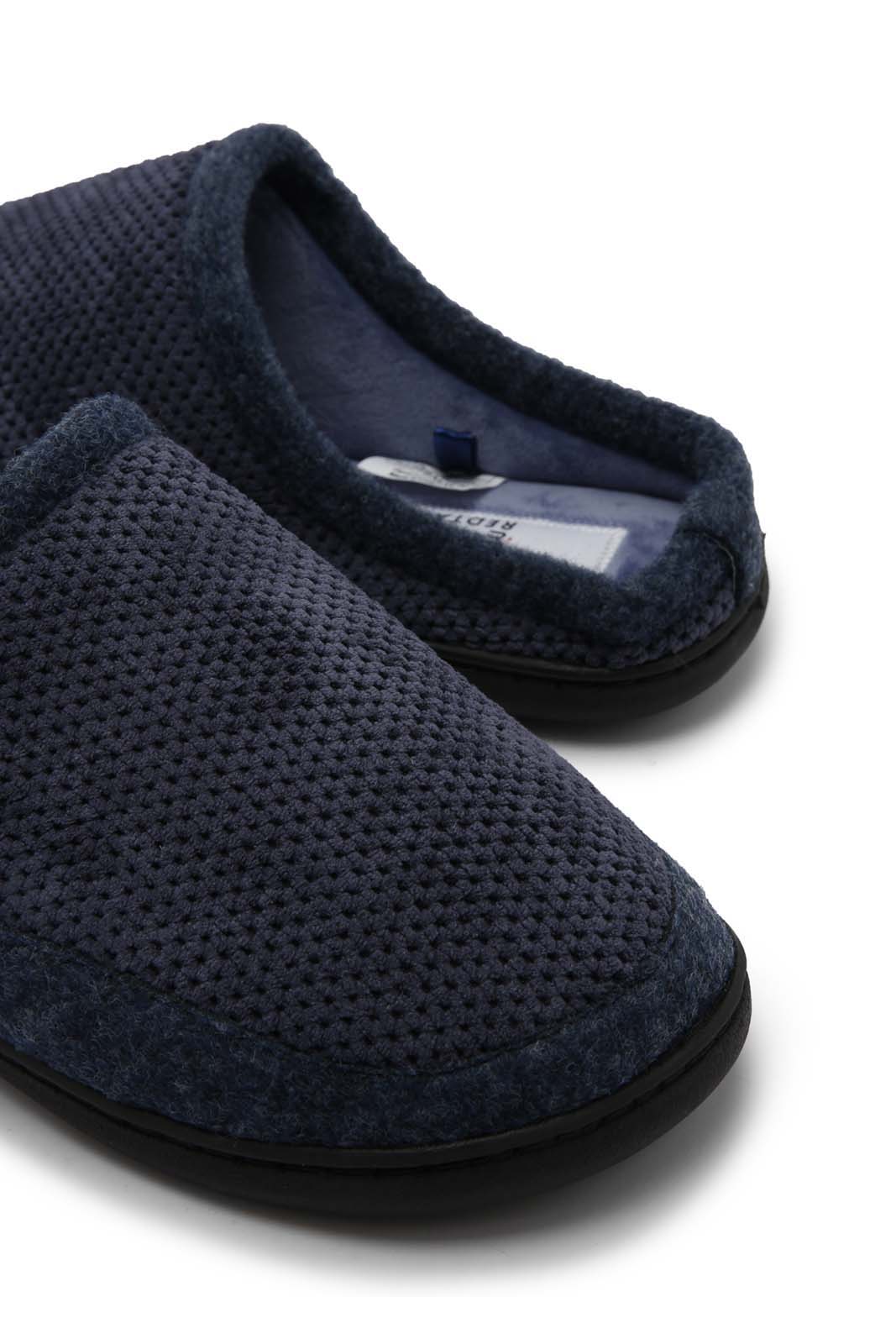 Redtag-Navy-Mule-Slipper-Category:Slippers,-Colour:Navy,-Deals:New-In,-Dept:Menswear,-Filter:Men's-Footwear,-Men-Slippers,-New-In-Men-FOO,-Non-Sale,-Section:Men,-W22A-Men's-