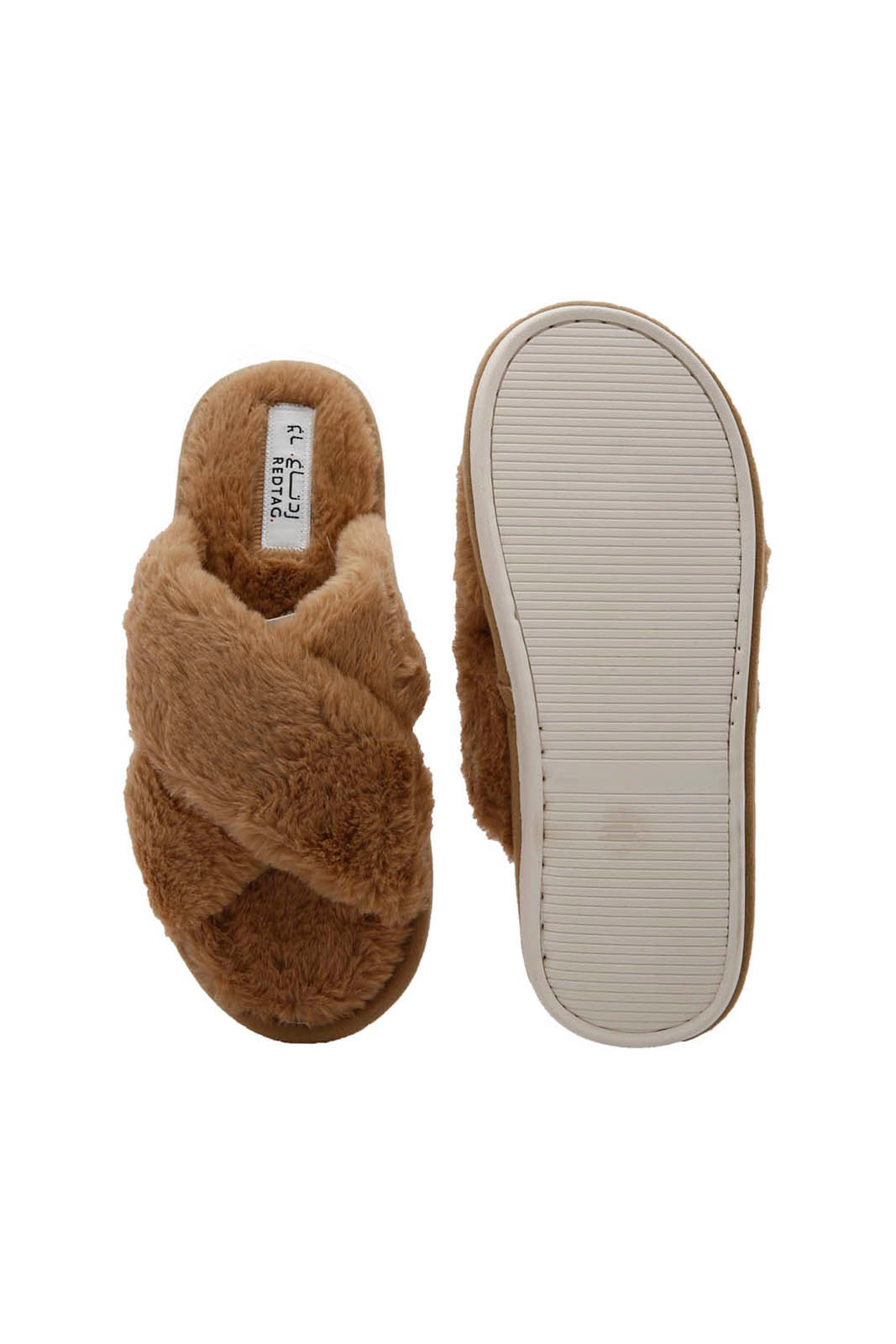 Redtag-Tan-Criss-Cross-Slippers-Category:Slippers,-Colour:Tan,-Deals:New-In,-Dept:Menswear,-Filter:Men's-Footwear,-Men-Slippers,-New-In-Men-FOO,-Non-Sale,-Section:Men,-W22A-Men's-