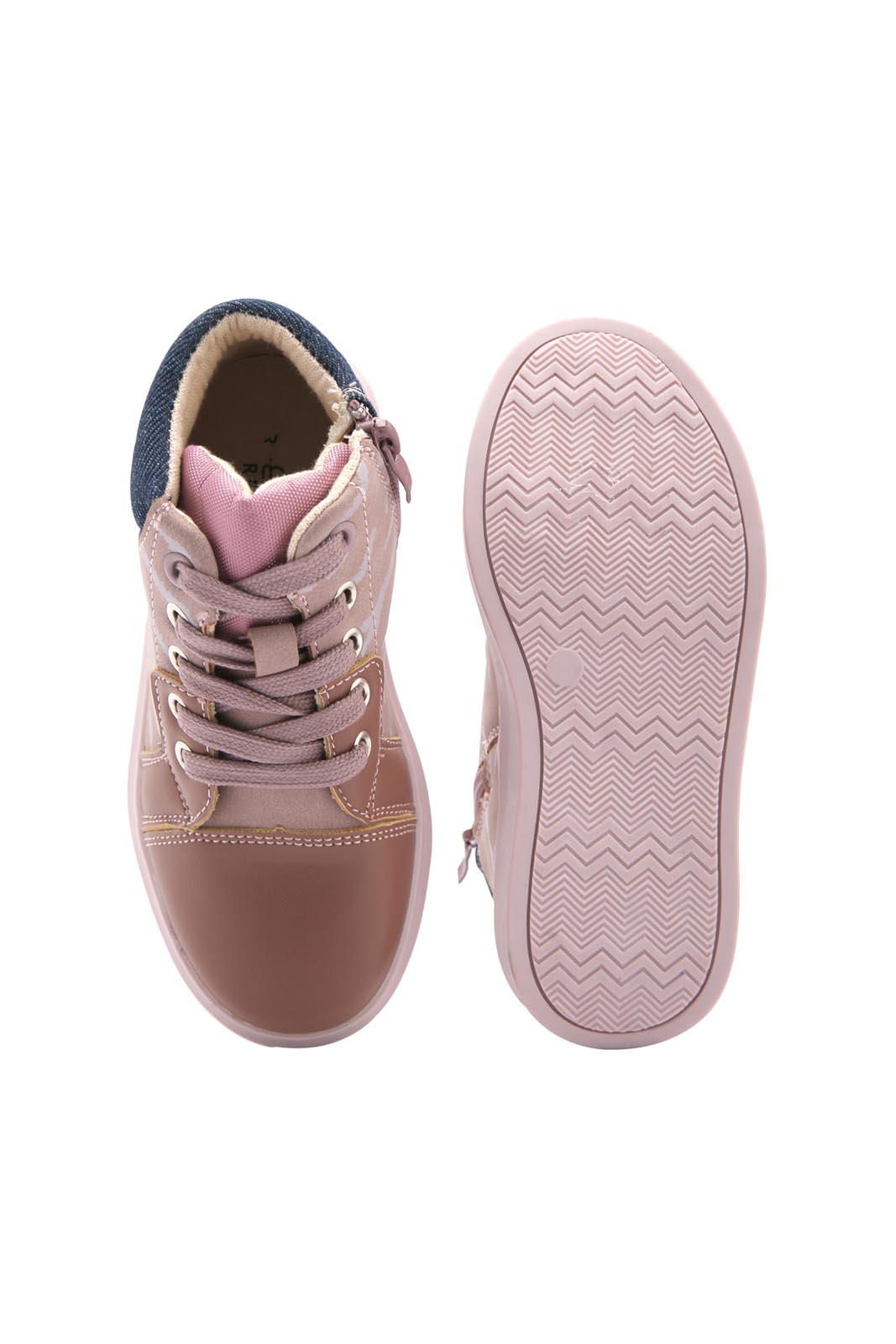 Redtag-Pink-High-Top-Sneaker-Category:Trainers,-Colour:Pink,-Deals:New-In,-Dept:Girls,-Filter:Girls-Footwear-(3-to-5-Yrs),-GIR-Trainers,-New-In-GIR-FOO,-Non-Sale,-Section:Girls-(0-to-14Yrs),-W22B-Girls-3 to 5 Years