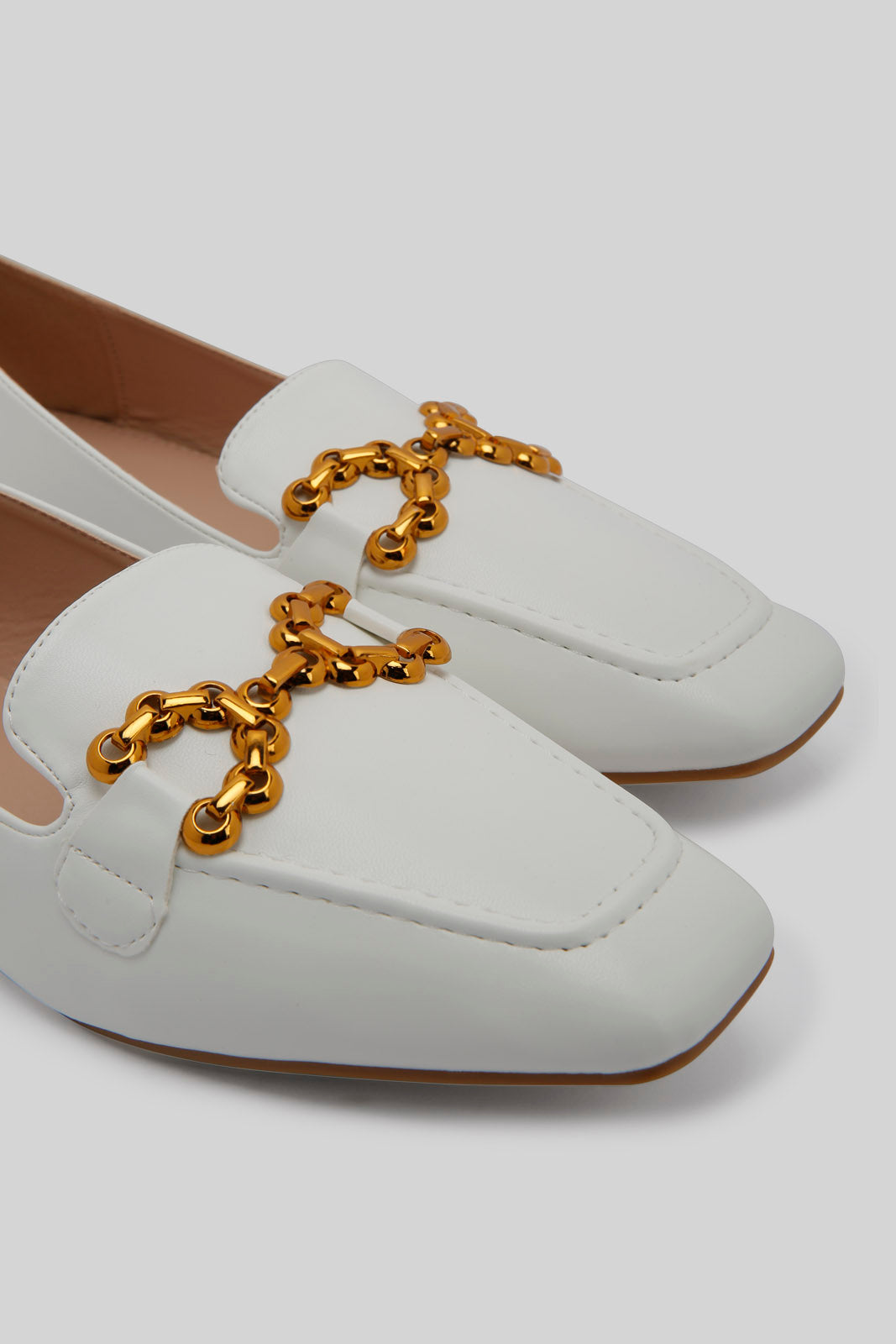 Redtag-White-Loafer-With-Trim-Category:Shoes,-Colour:White,-Deals:New-In,-Filter:Women's-Footwear,-New-In-Women-FOO,-Non-Sale,-Section:Women,-W22B,-Women-Shoes-Women's-