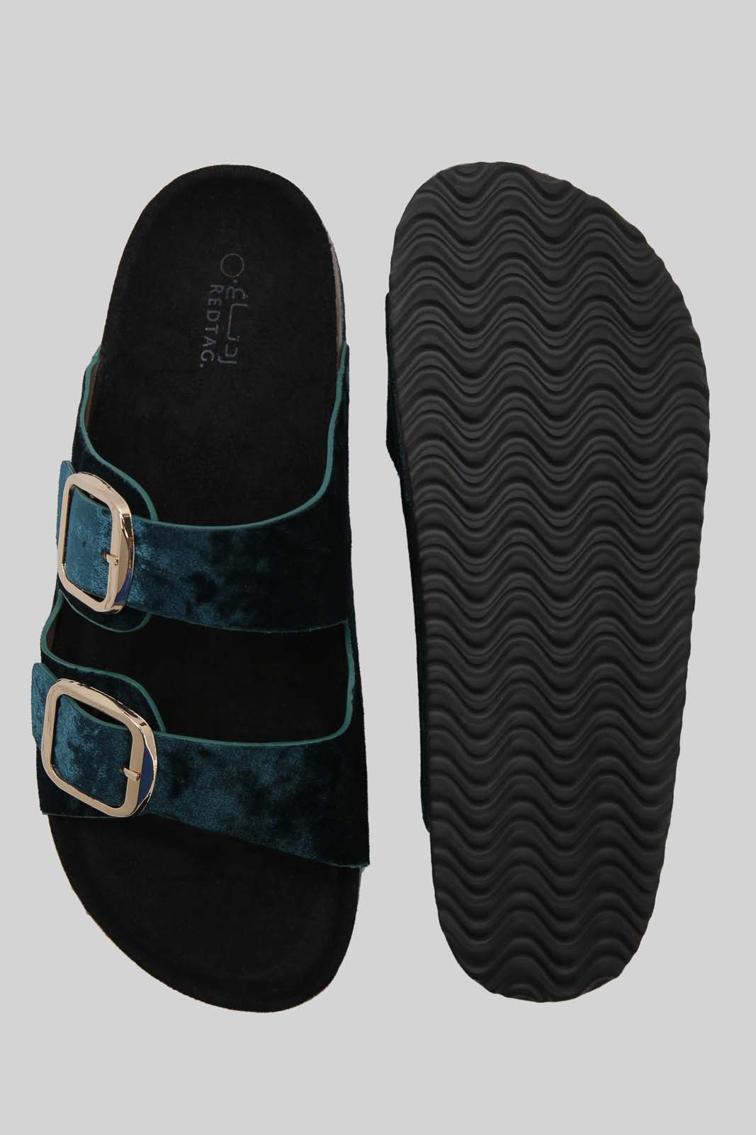 Redtag-Green-Buckle-Mule-Category:Sandals,-Colour:Green,-Deals:New-In,-Dept:Ladieswear,-Filter:Women's-Footwear,-LEC-Sandals,-New-In-Women-FOO,-Non-Sale,-Section:Women,-W22B-Women's-