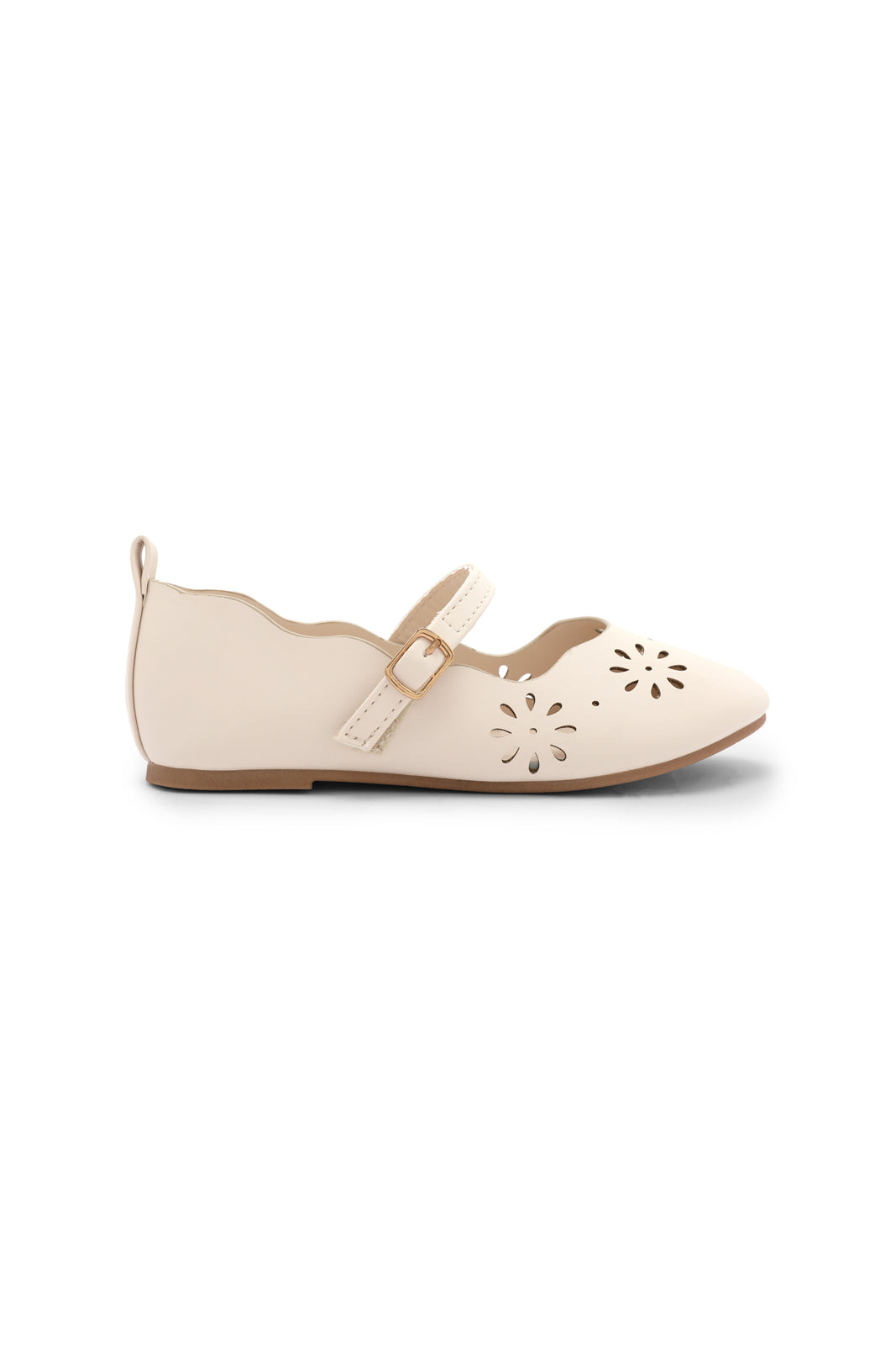 Redtag-Beige-Lase-Cut-Ballerina-Category:Shoes,-Colour:Beige,-Deals:New-In,-Dept:Girls,-Filter:Girls-Footwear-(3-to-5-Yrs),-GIR-Shoes,-New-In-GIR-FOO,-Non-Sale,-S23A,-Section:Girls-(0-to-14Yrs)-Girls-